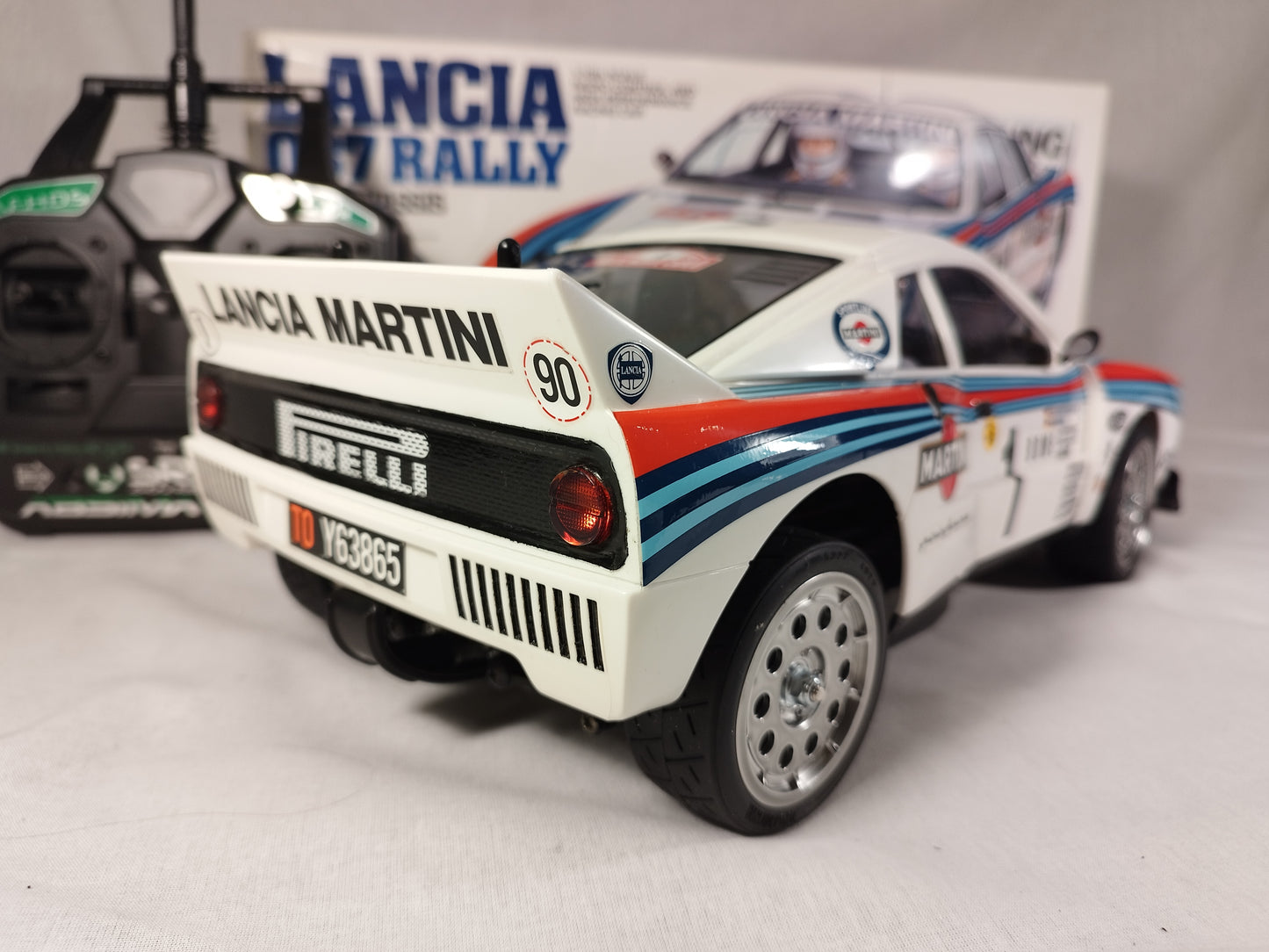 Tamiya 1/10 RC Lancia 037 Rally TT02S Chassis 58654 and Absima 2.4ghz Radio Kit