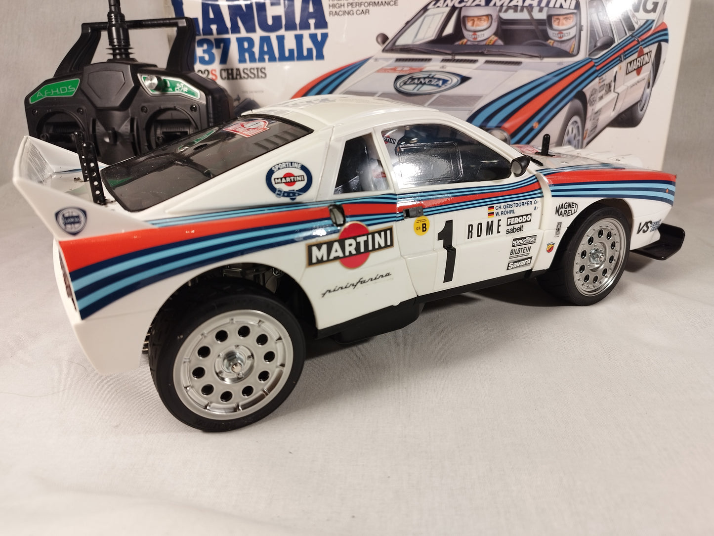 Tamiya 1/10 RC Lancia 037 Rally TT02S Chassis 58654 and Absima 2.4ghz Radio Kit