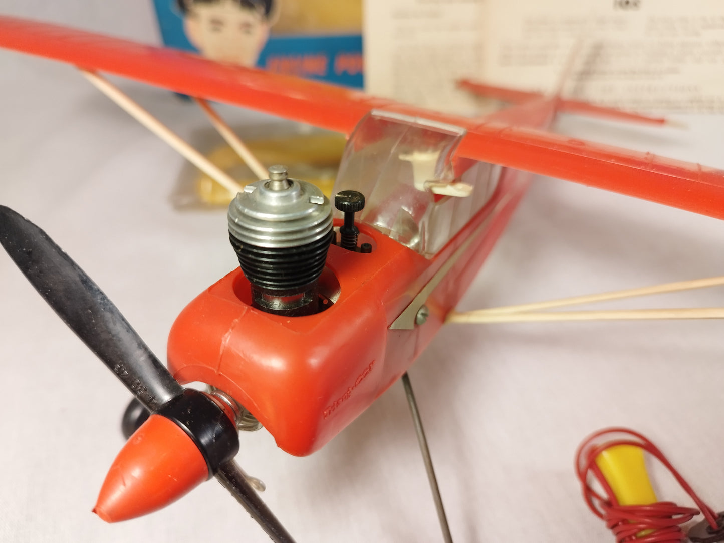 Triang Cox Super Cub 150 Control Line Aircraft Nitro Engine Free Flight - Unflown!