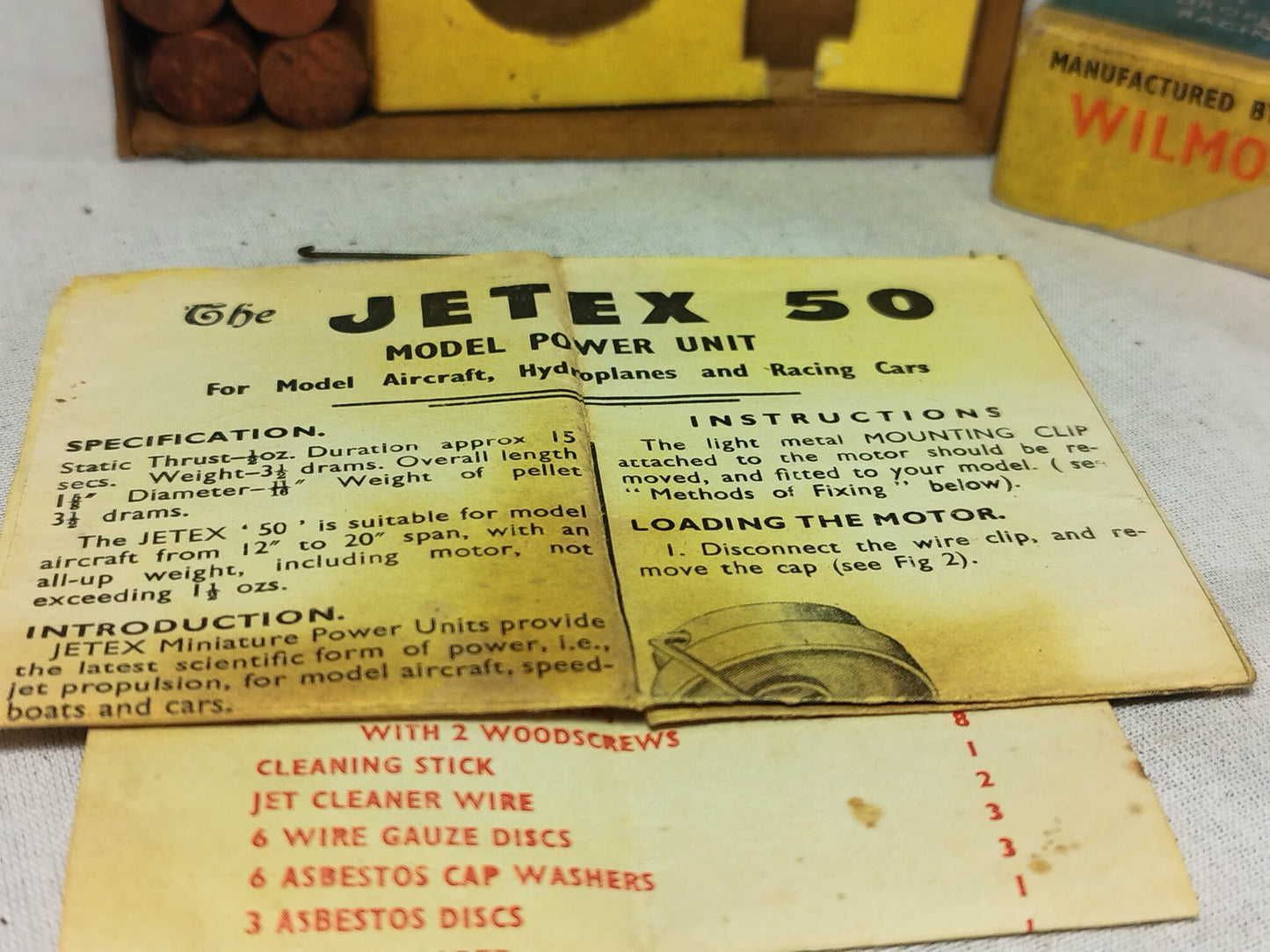 Jetex 50 Rocket Motor Starter Set with Fuel - Ribbed Version