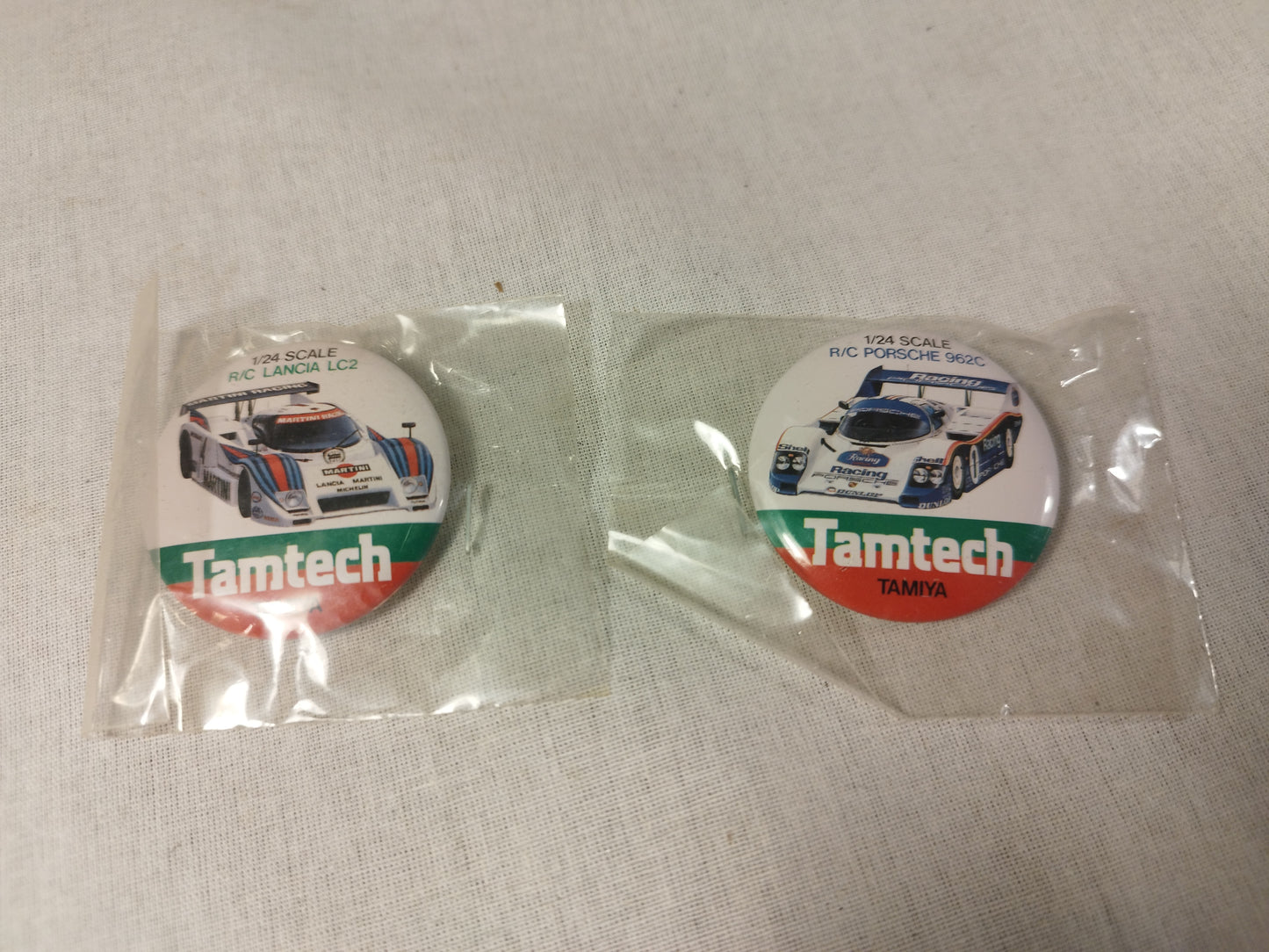 Tamiya Tamtech 1/24 RC Button Badges - Very Rare