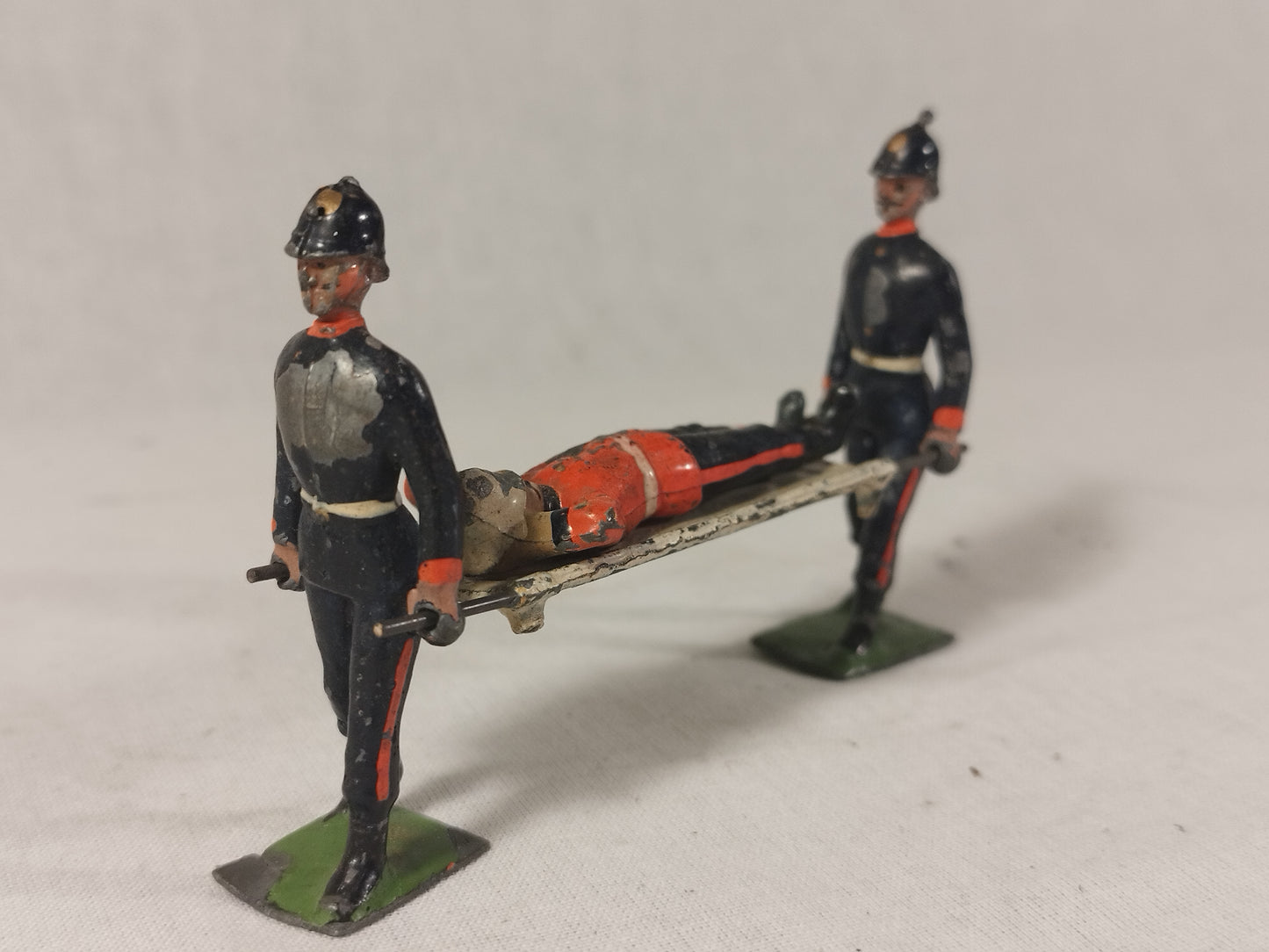 Britains Army Royal Medical Corps Stretcher Bearers and Injured Soldier - Pre War Lead