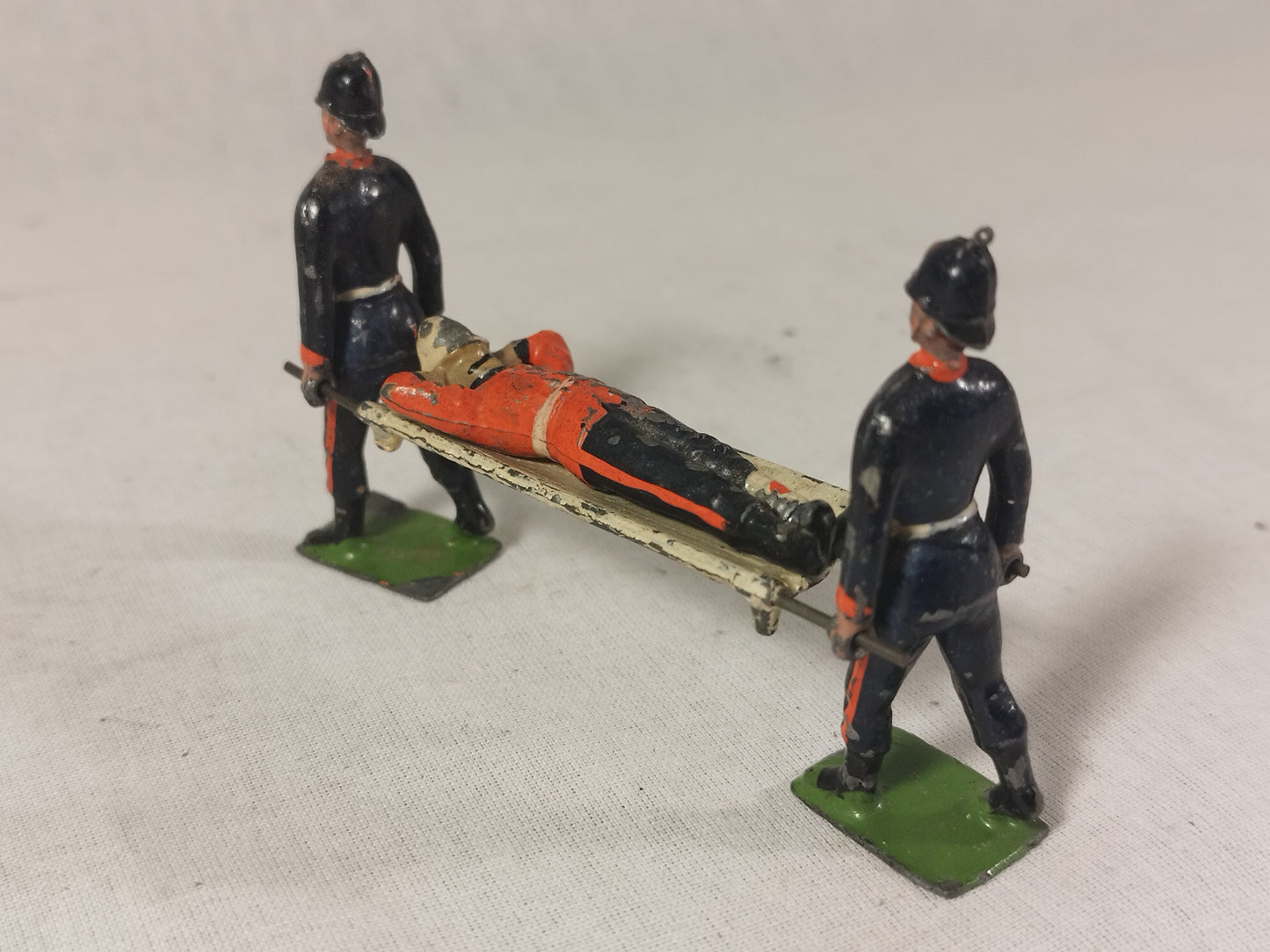 Britains Army Royal Medical Corps Stretcher Bearers and Injured Soldier - Pre War Lead