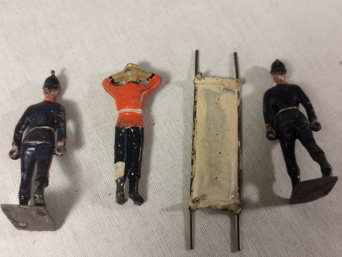 Britains Army Royal Medical Corps Stretcher Bearers and Injured Soldier - Pre War Lead