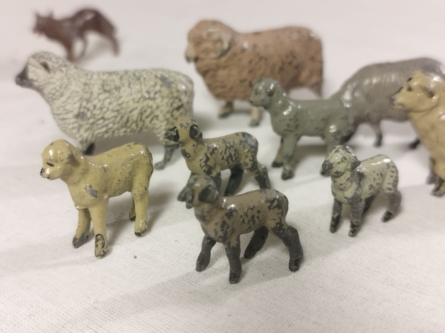 Britains Home Farm Sheep with Lambs and Mr. Fox Set