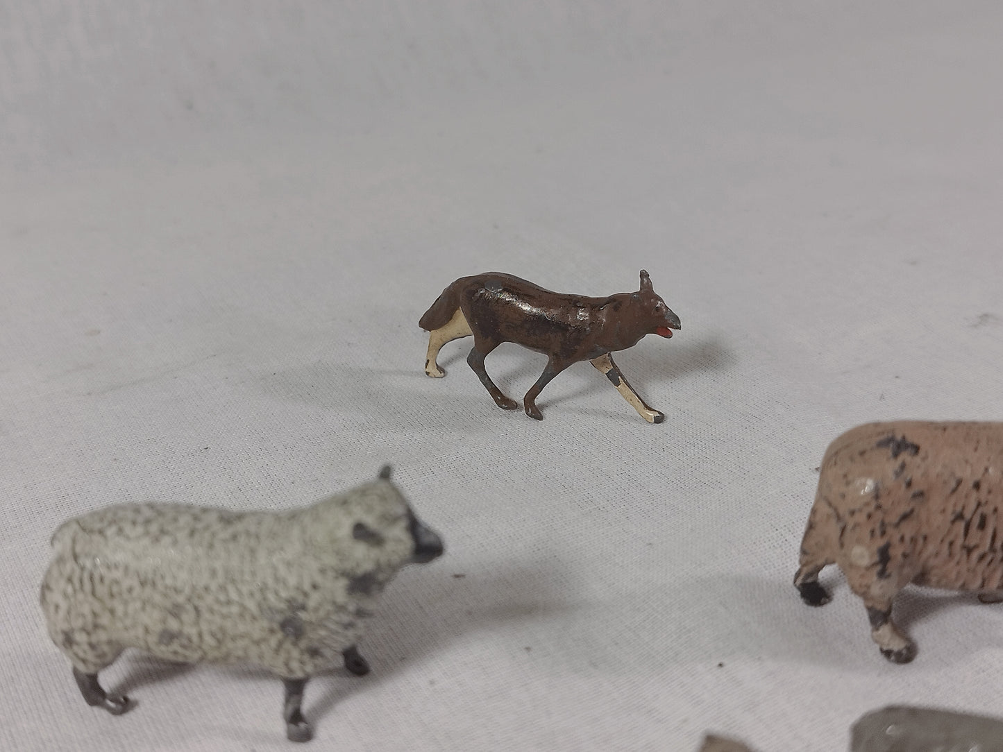 Britains Home Farm Sheep with Lambs and Mr. Fox Set