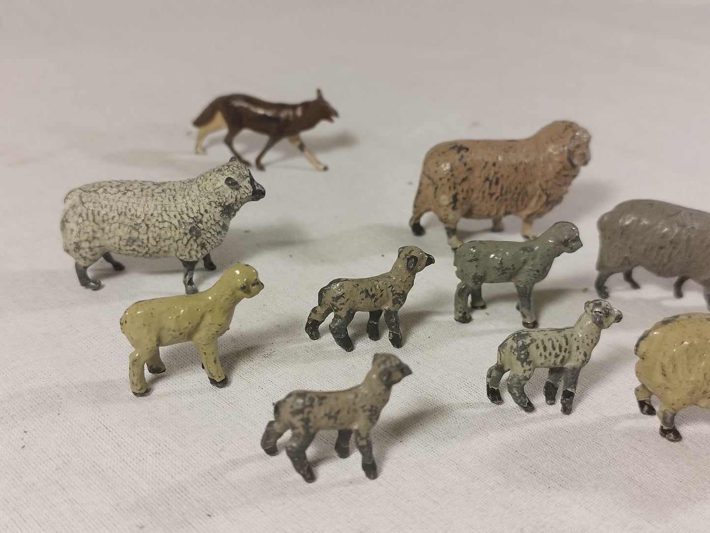 Britains Home Farm Sheep with Lambs and Mr. Fox Set