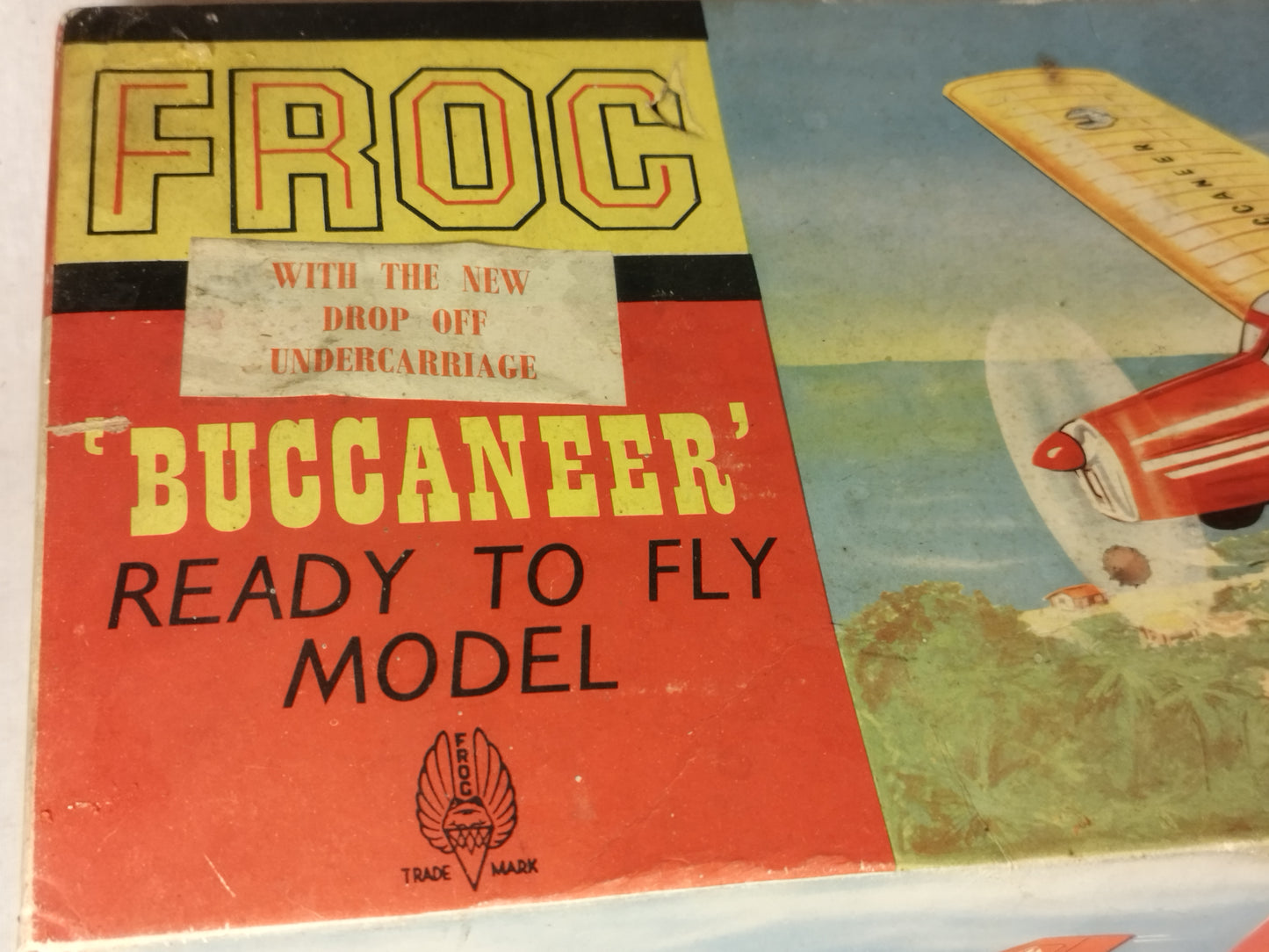 Frog Buccaneer Ready to Fly Model Aircraft - Rubber Band Powered - 1960's