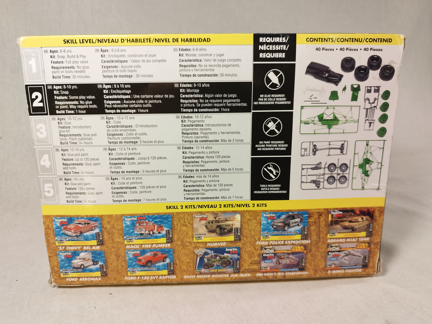 Revell SnapTite 1:25 Scale "Grave Digger" Monster Truck Kit