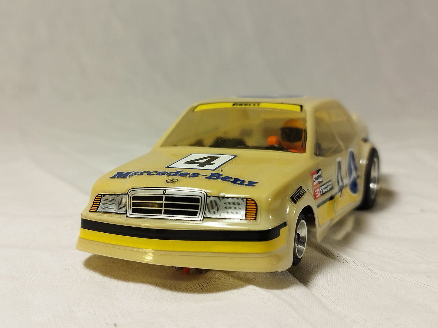 SCX Scalextric Exin SRS Mercedes 190E DRM Slot Car - Rare!