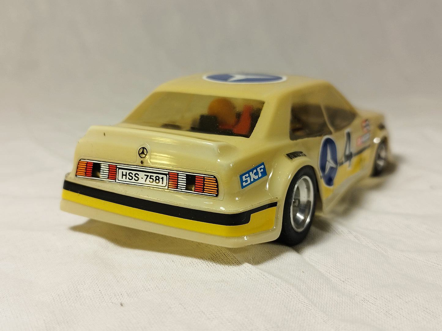 SCX Scalextric Exin SRS Mercedes 190E DRM Slot Car - Rare!