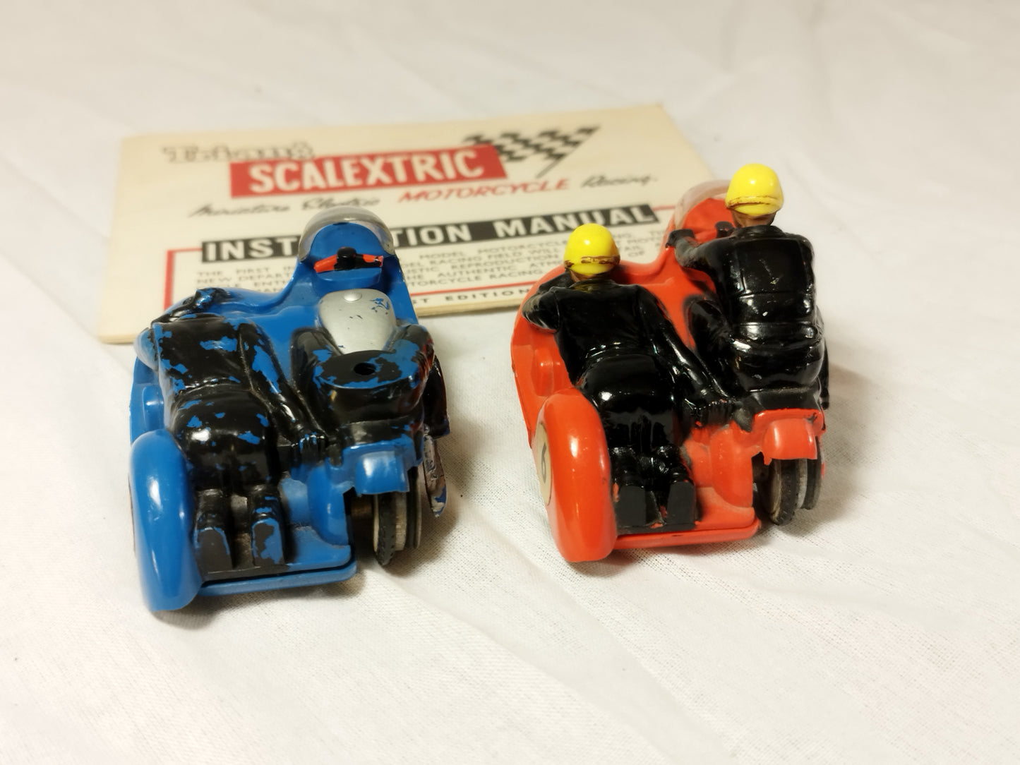 Triang Scalextric MM.81 Sidecar Outfit "Typhoon" and Set Instructions Lot