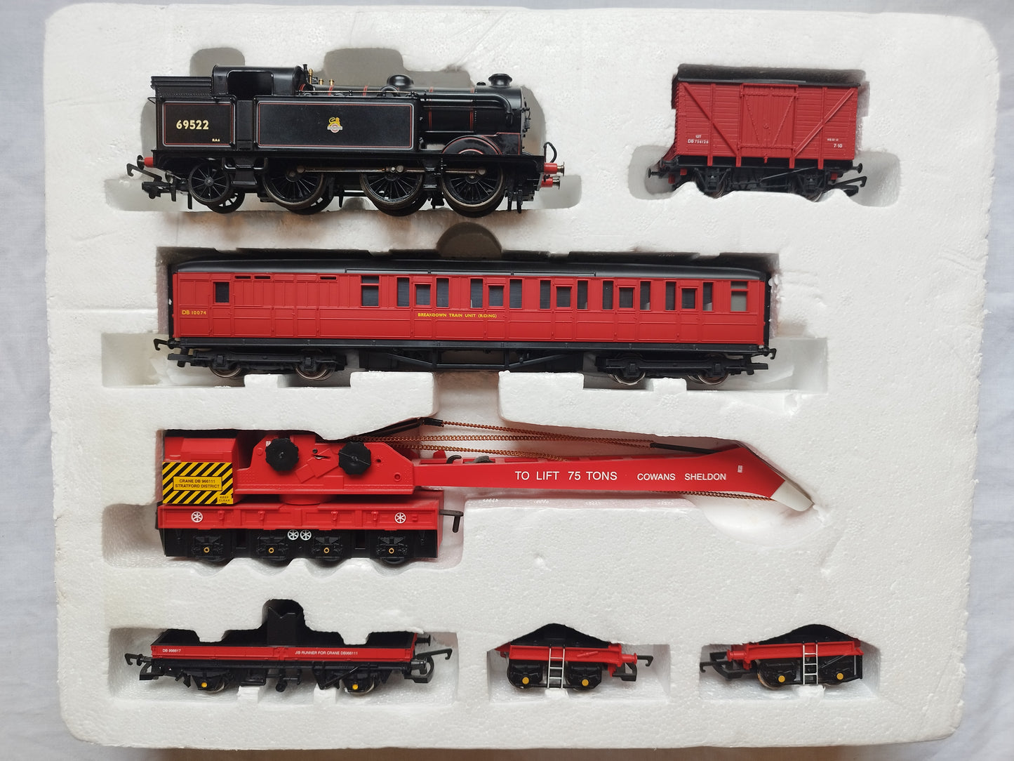 Hornby R1029 "Permanent Way" Train Set BR N2 Tank and Breakdown Crane