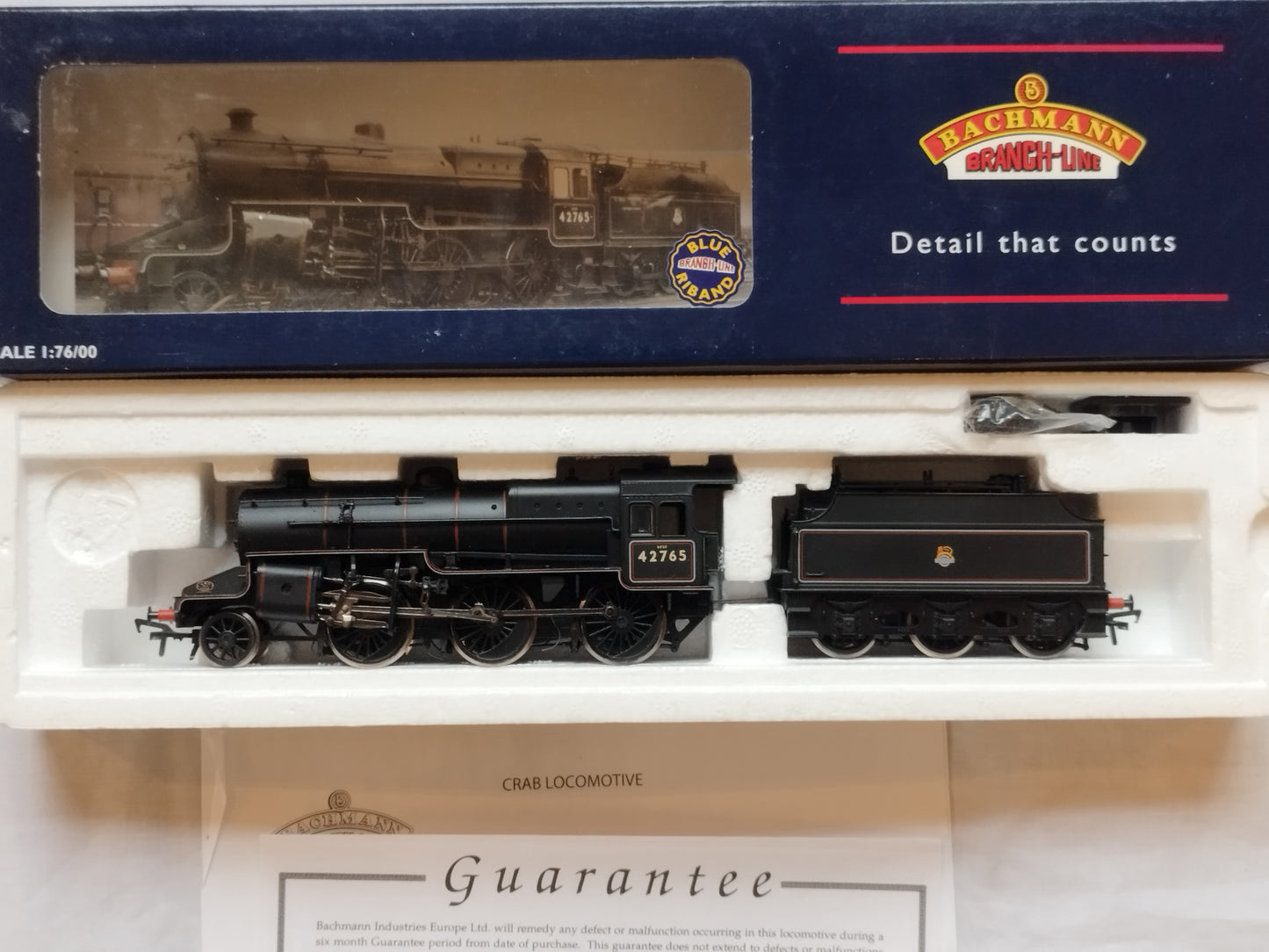 Bachmann 32-176 BR Black Crab "42765" with Coal Rail