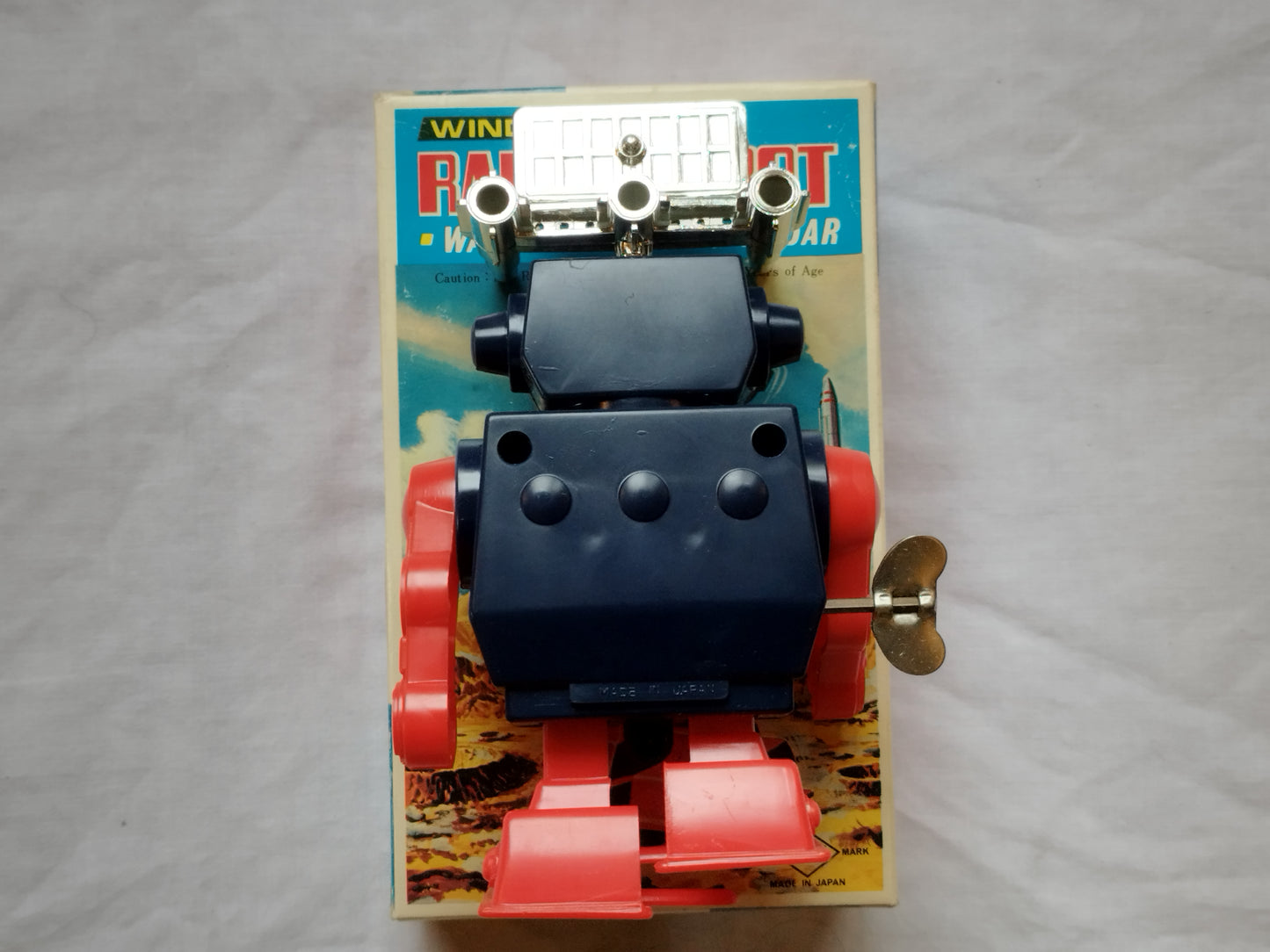 SH Horikawa Wind Up Radar Robot - Plastic 1970's