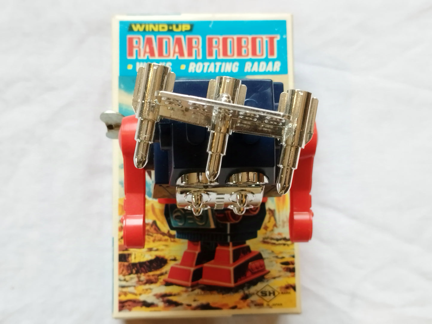 SH Horikawa Wind Up Radar Robot - Plastic 1970's