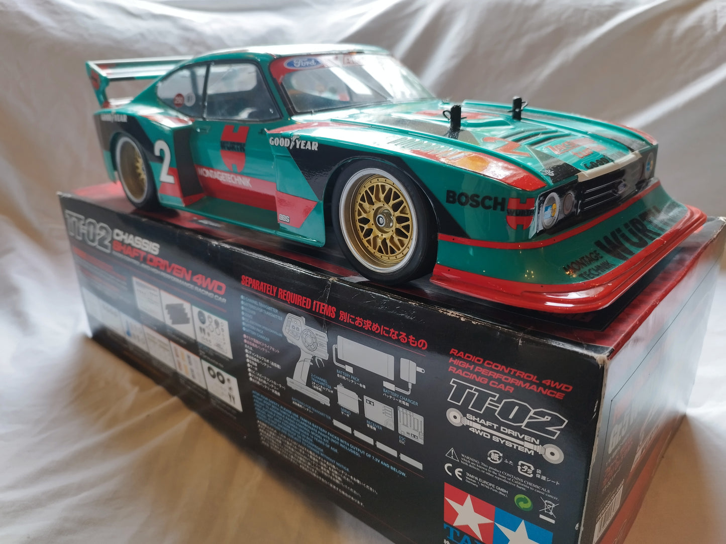 Tamiya TT-02 Gr.5 Ford Zakspeed Turbo Capri - Würth Livery