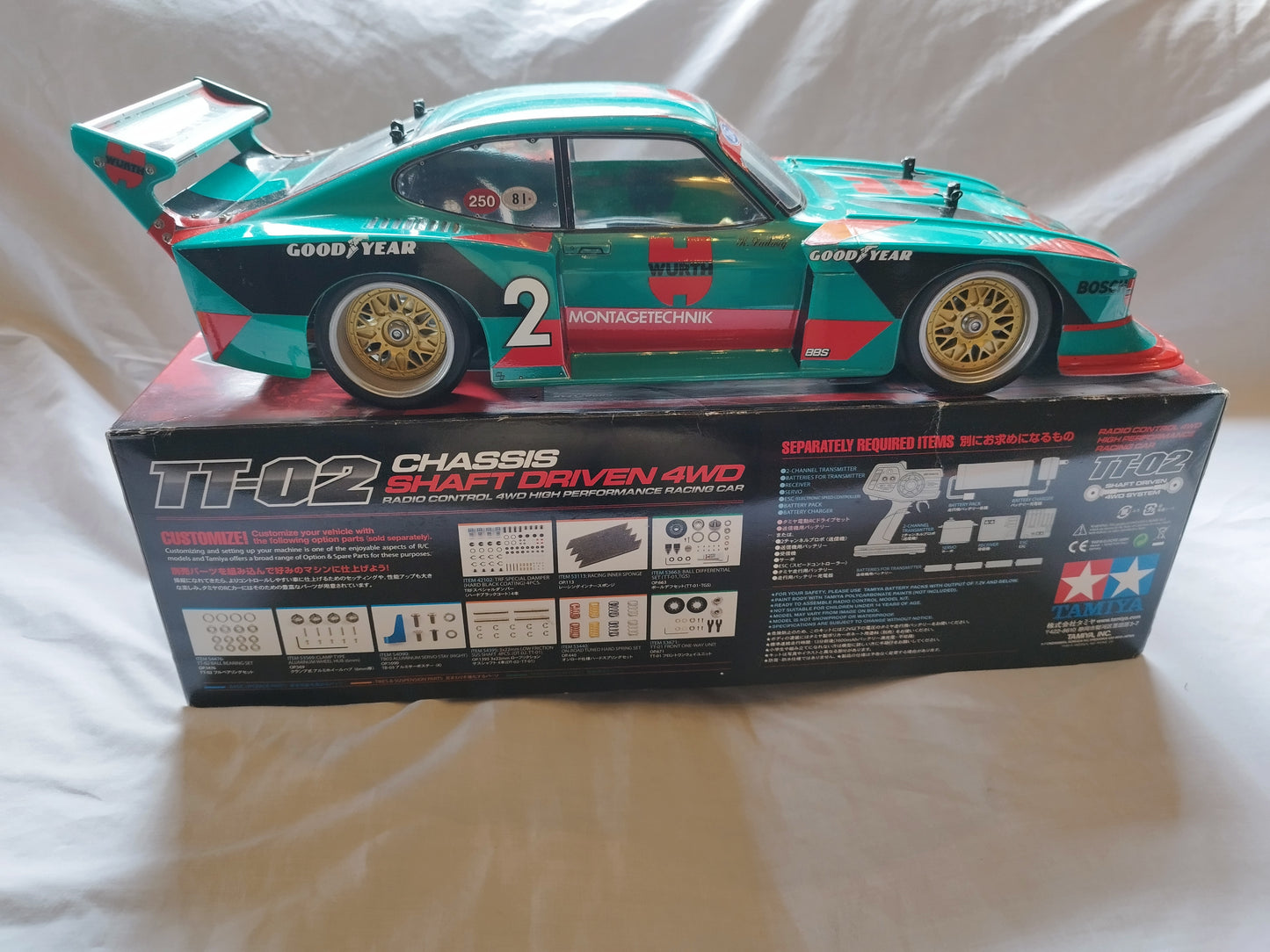 Tamiya TT-02 Gr.5 Ford Zakspeed Turbo Capri - Würth Livery