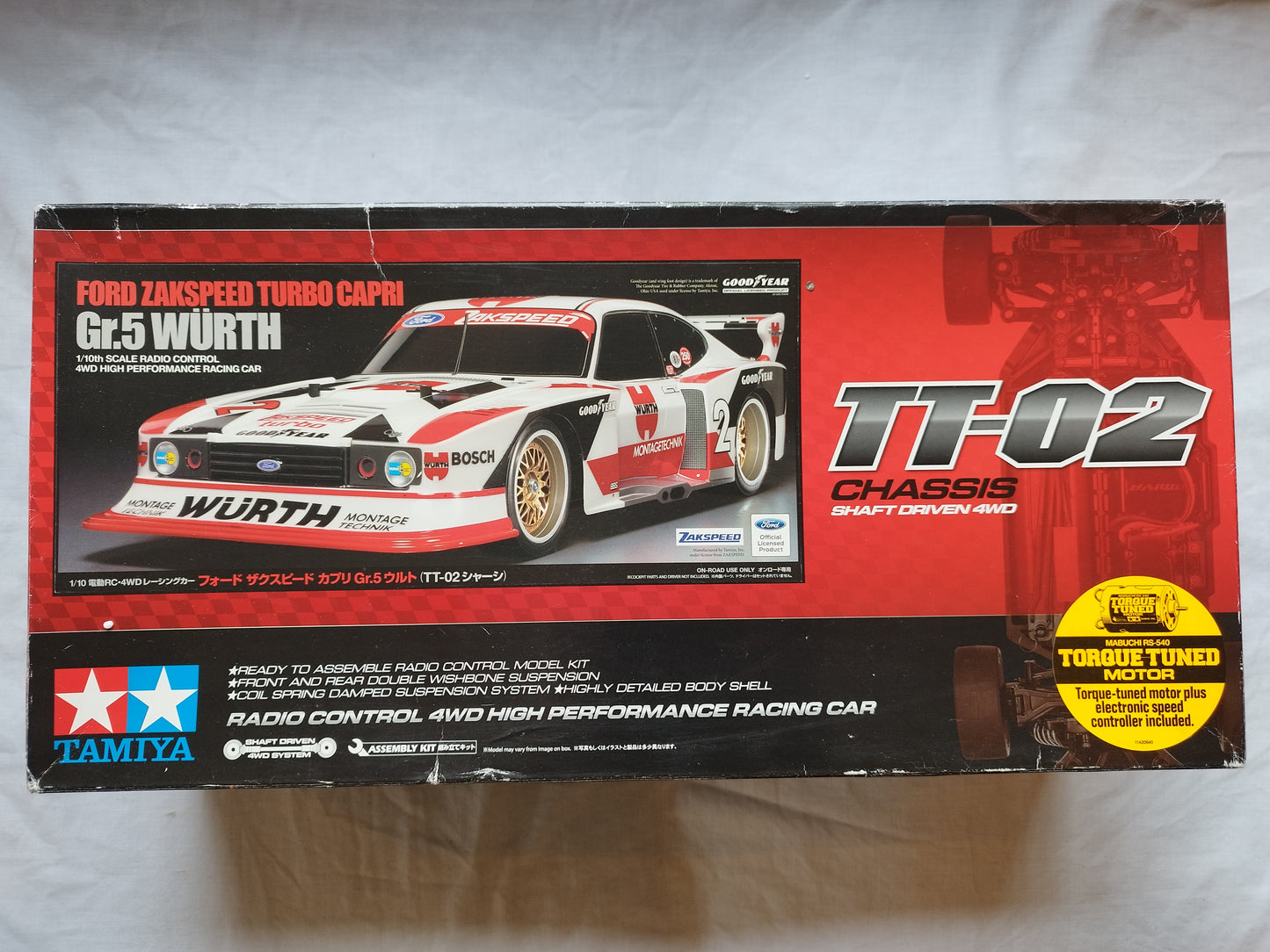 Tamiya TT-02 Gr.5 Ford Zakspeed Turbo Capri - Würth Livery