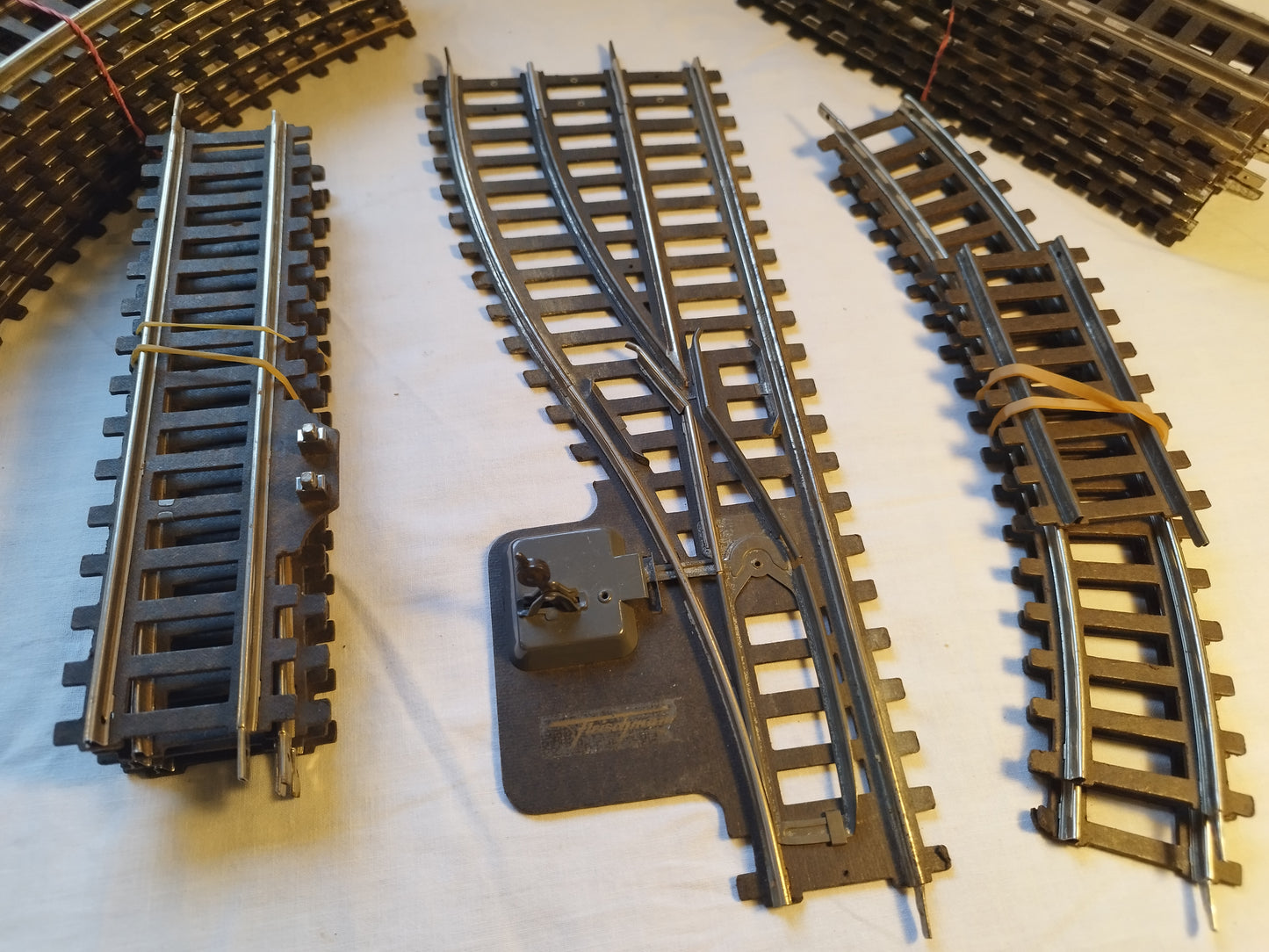 Fleischman O Gauge 2 Rail Electric Train Track Set with Point