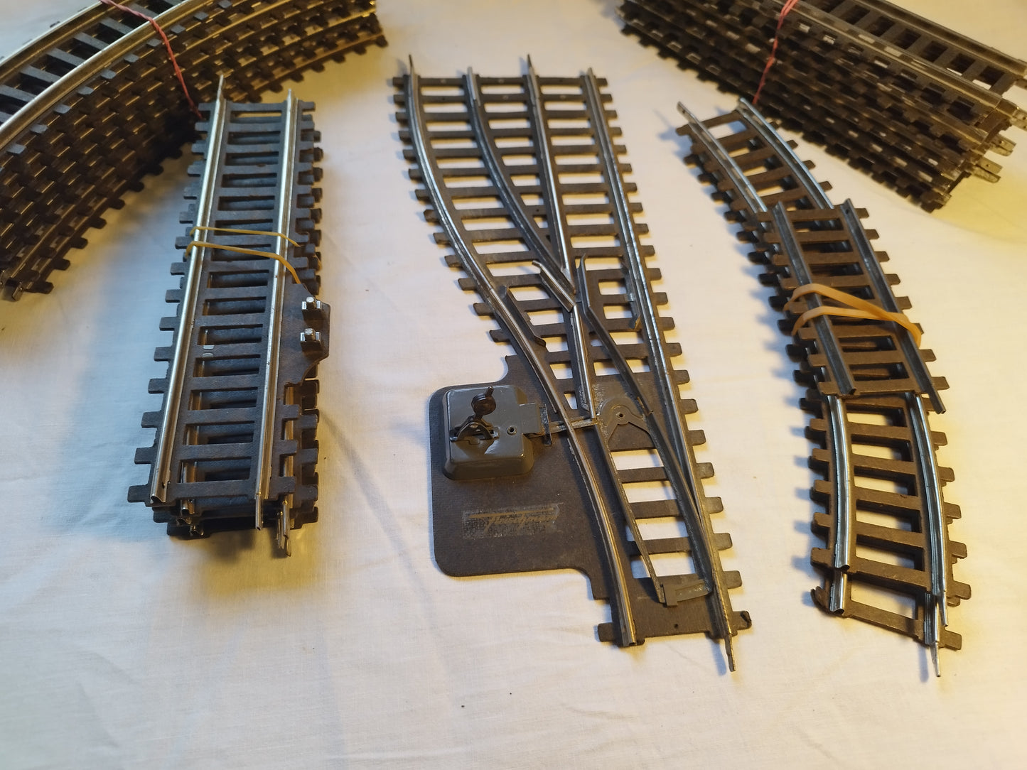 Fleischman O Gauge 2 Rail Electric Train Track Set with Point
