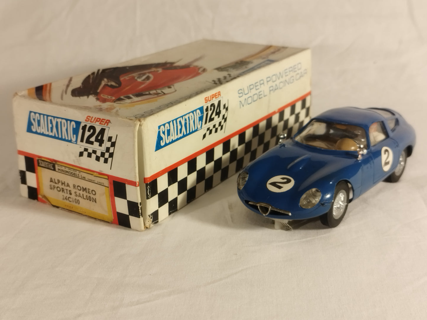 Scalextric Super 124 Alfa Romeo Sports Saloon 24C100 - Boxed