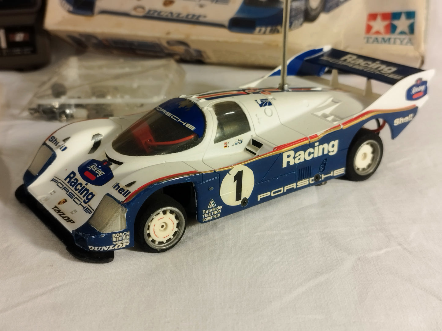 Tamiya Tamtech 1/24 RC Porsche 962c and Radio Gear - Working! Rare!