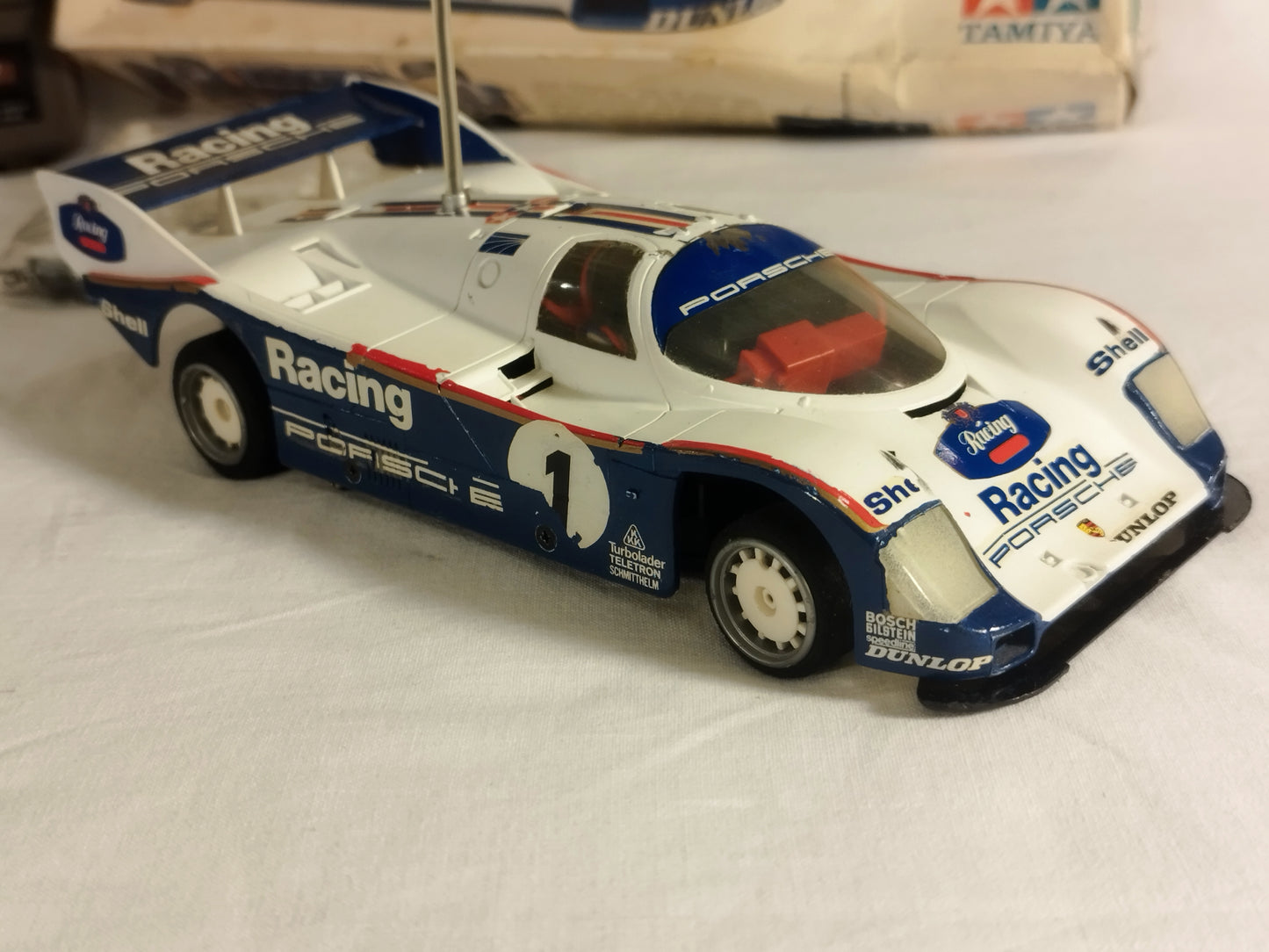 Tamiya Tamtech 1/24 RC Porsche 962c and Radio Gear - Working! Rare!