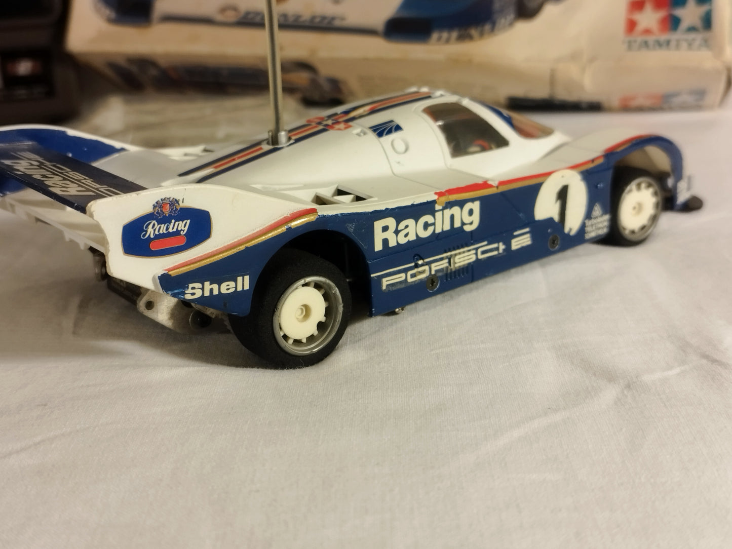 Tamiya Tamtech 1/24 RC Porsche 962c and Radio Gear - Working! Rare!