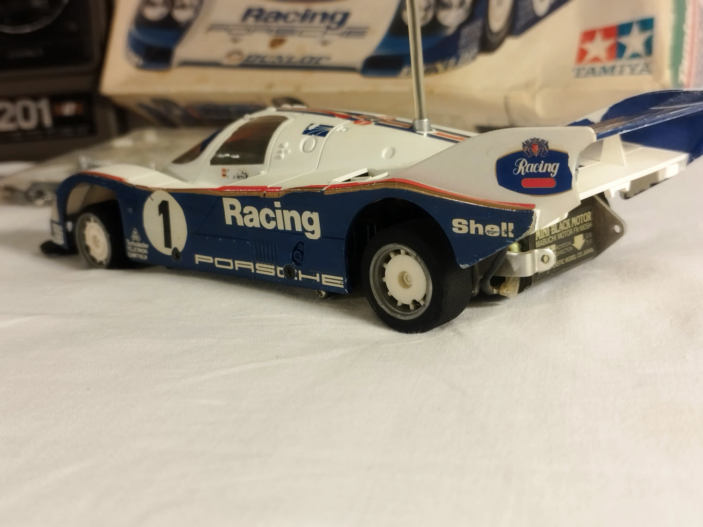 Tamiya Tamtech 1/24 RC Porsche 962c and Radio Gear - Working! Rare!
