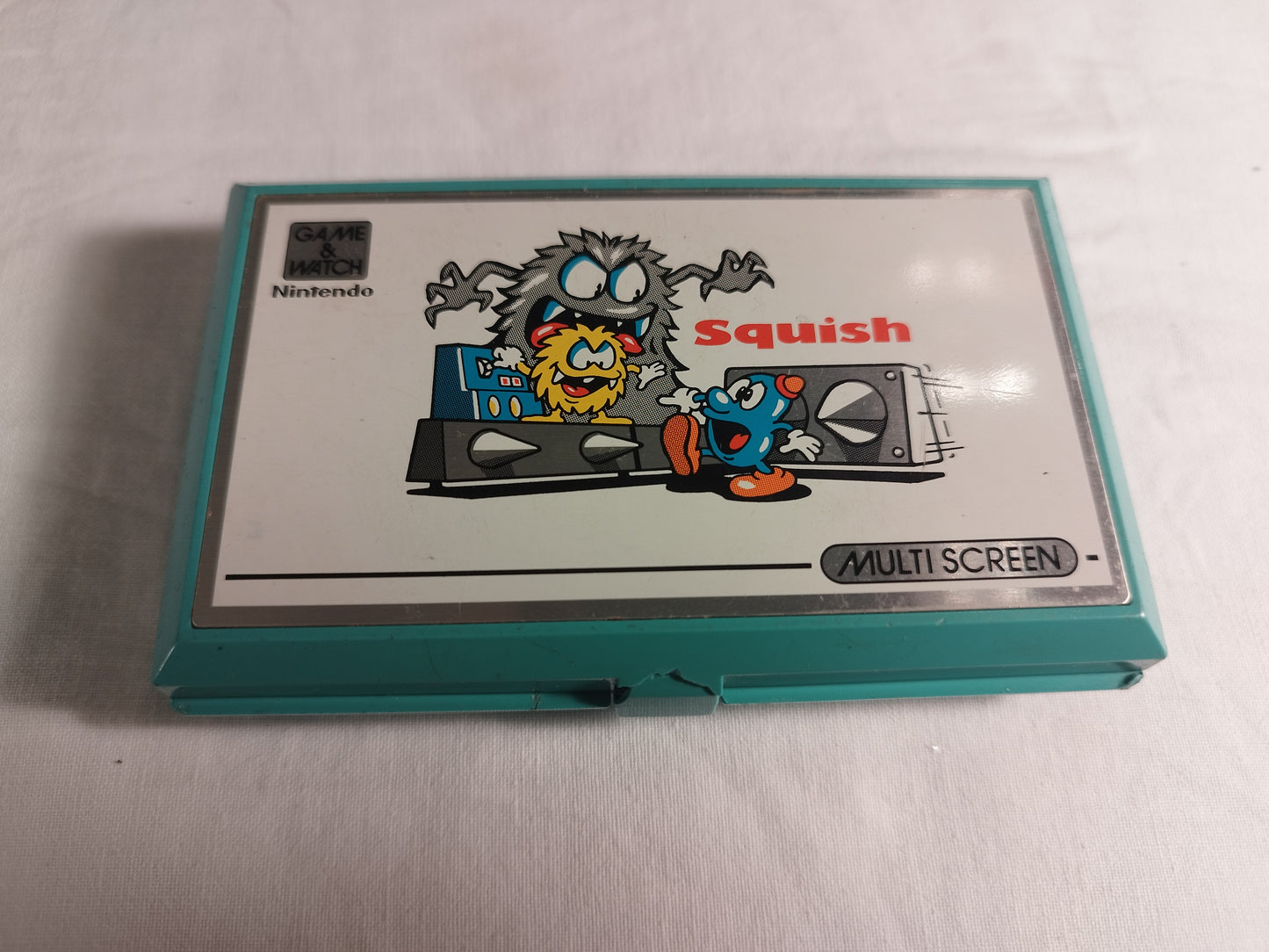 Nintendo Game & Watch 1986 Handheld Console "Squish" MG-61 - Working!