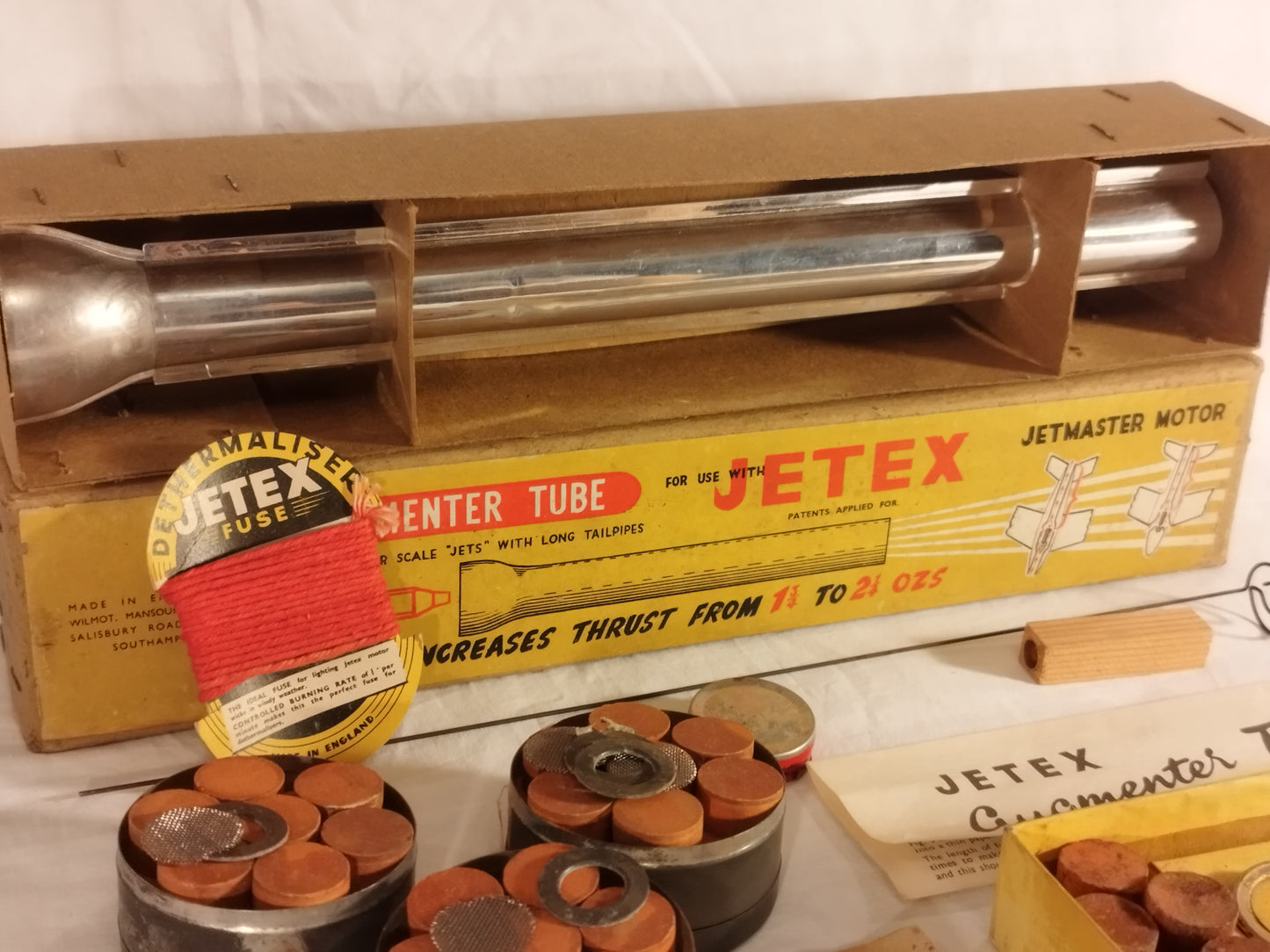 Jetex PAA Loader & Jet master Engines, with Augmenter Tube and Fuel