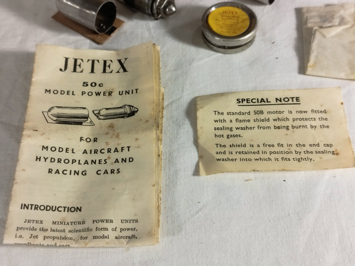 Jetex 50b / 50c Rocket Motor with Augmenter Tube Kit