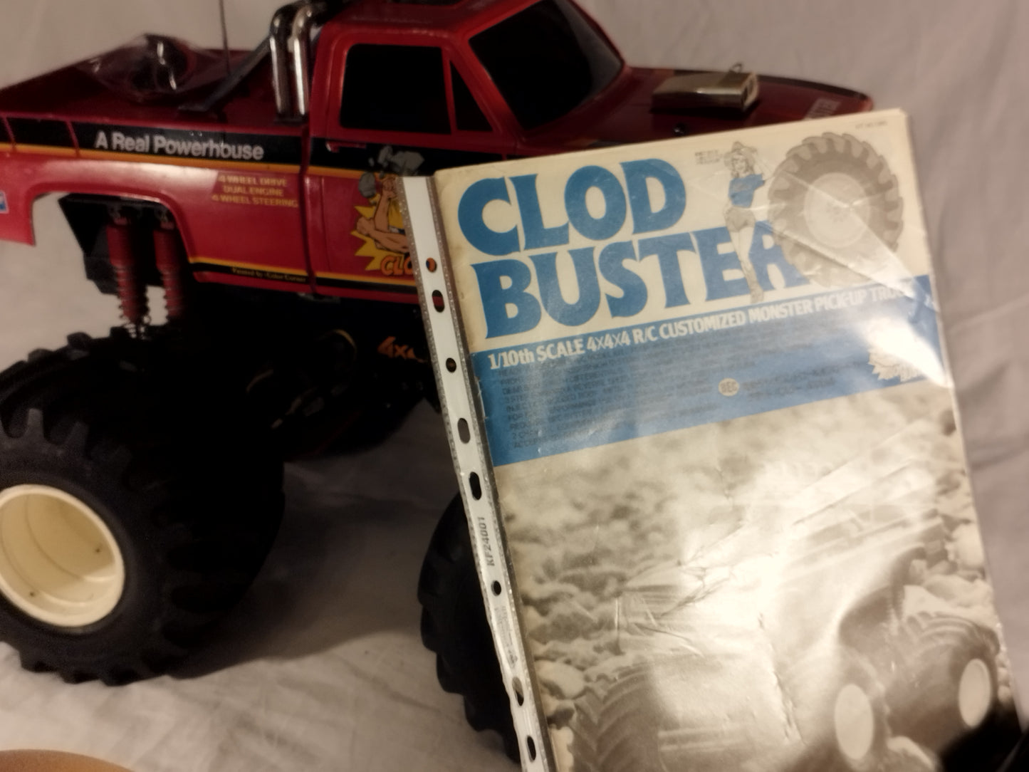 1987 Tamiya "Clod Buster" 1/10 RC Monster Truck - Chevy Bowtie