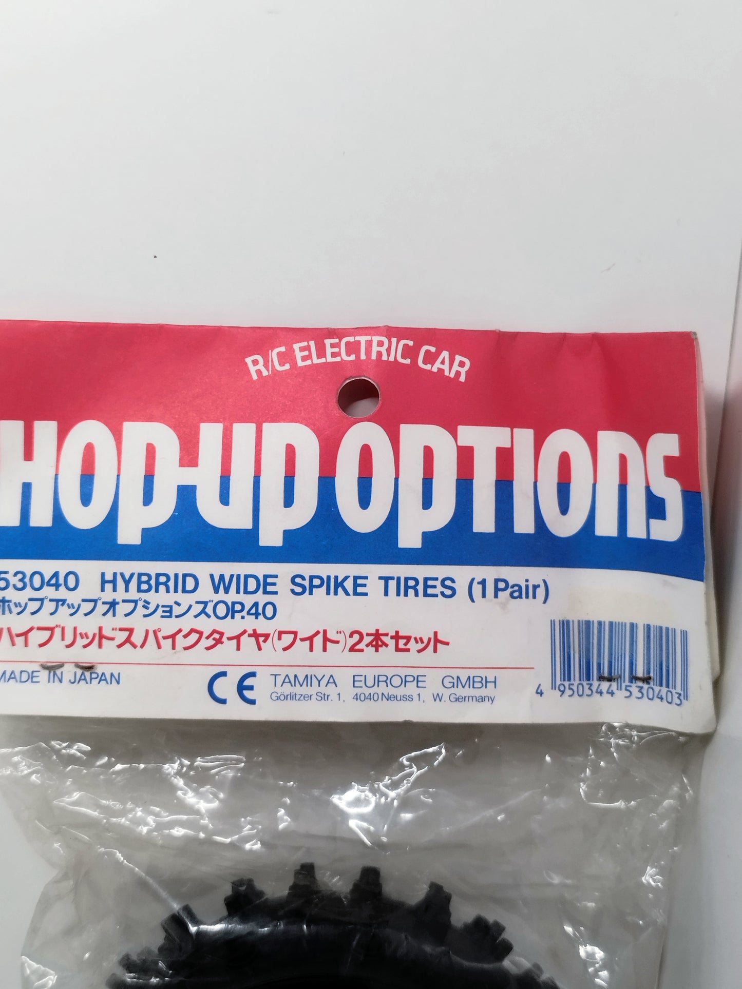 Tamiya Hop Up Options 53040 Hybrid Wide Spike Tyres (Pair)