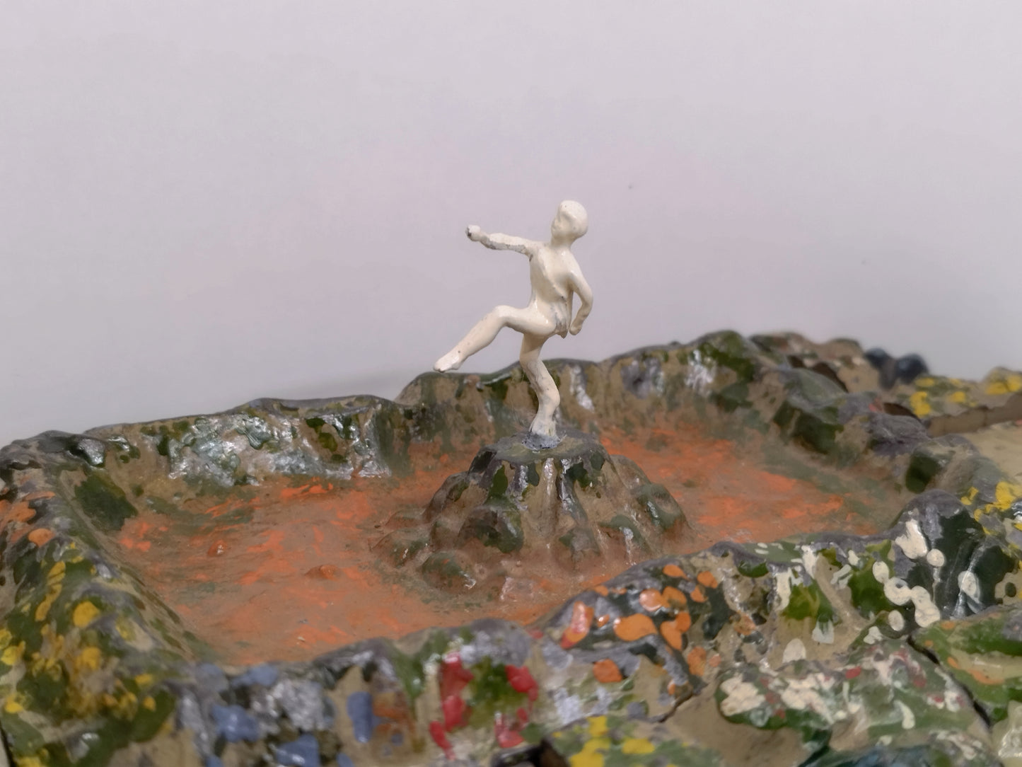 Britains Floral Garden Lily Pond with Nymph #67, Rockery and Terracing Scene - Pre War (A3)