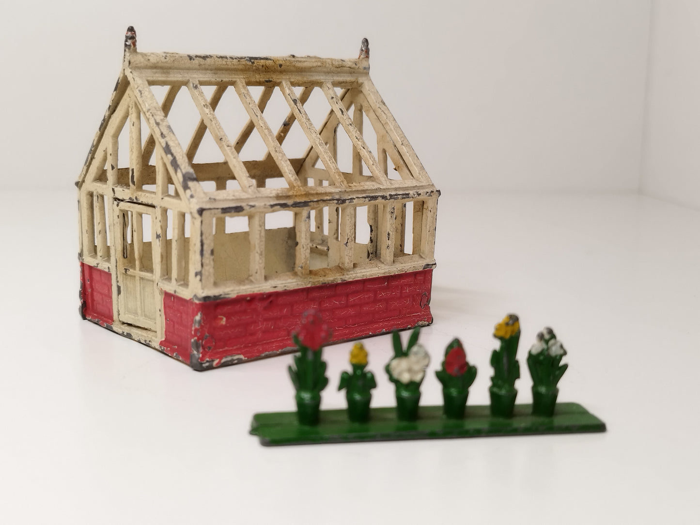 Cherilea Floral Garden Greenhouse and Plants - Pre War Lead