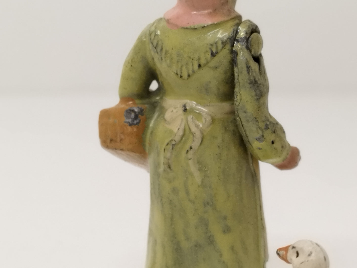 Britains Pre-War Home Farm - Farmers Wife with Goose and Chick