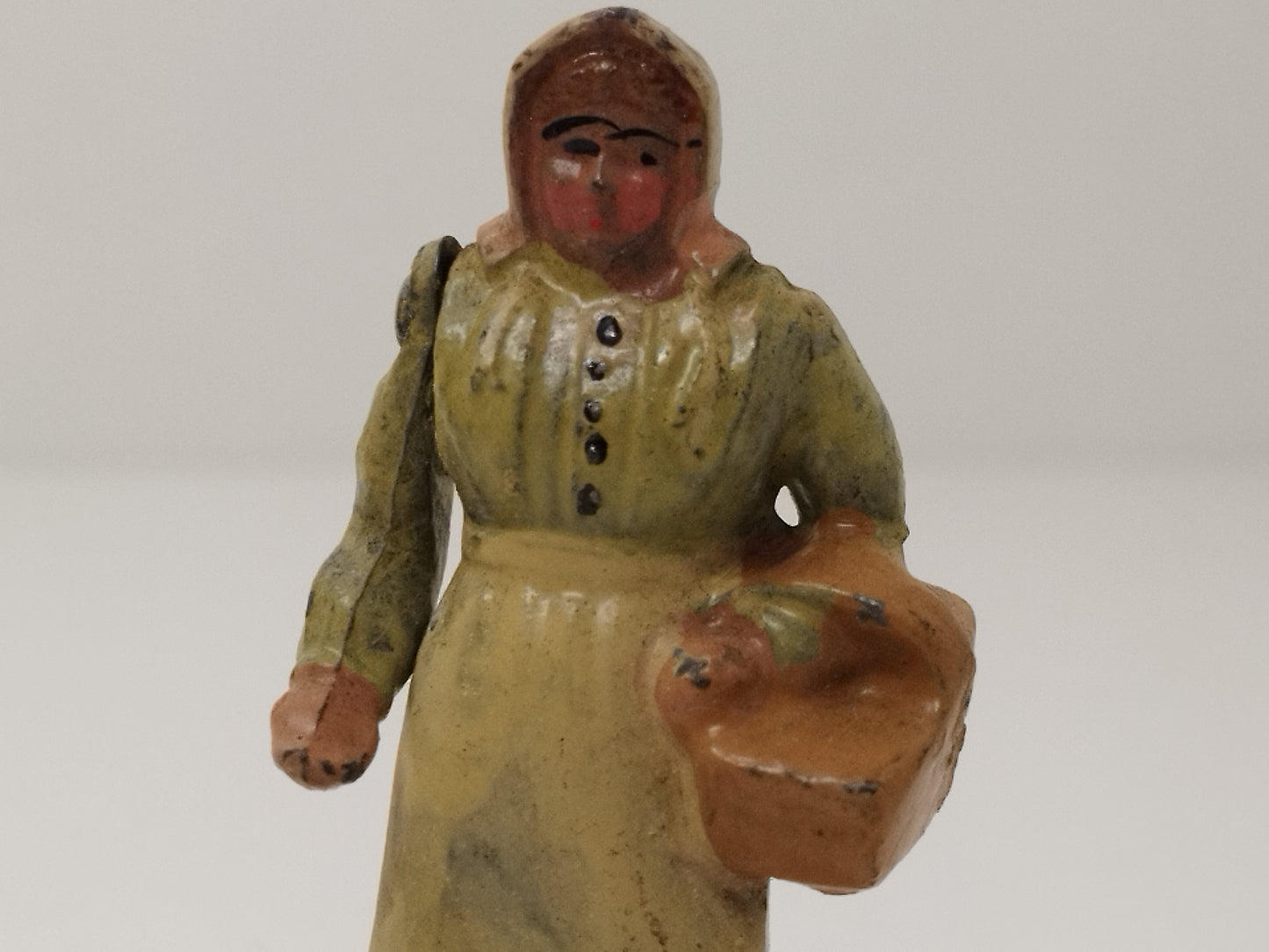 Britains Pre-War Home Farm - Farmers Wife with Goose and Chick