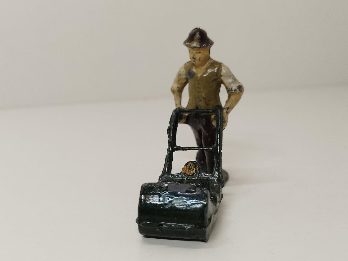 Pixyland Kew "Man with Lawnmower" Pre-War Floral Garden