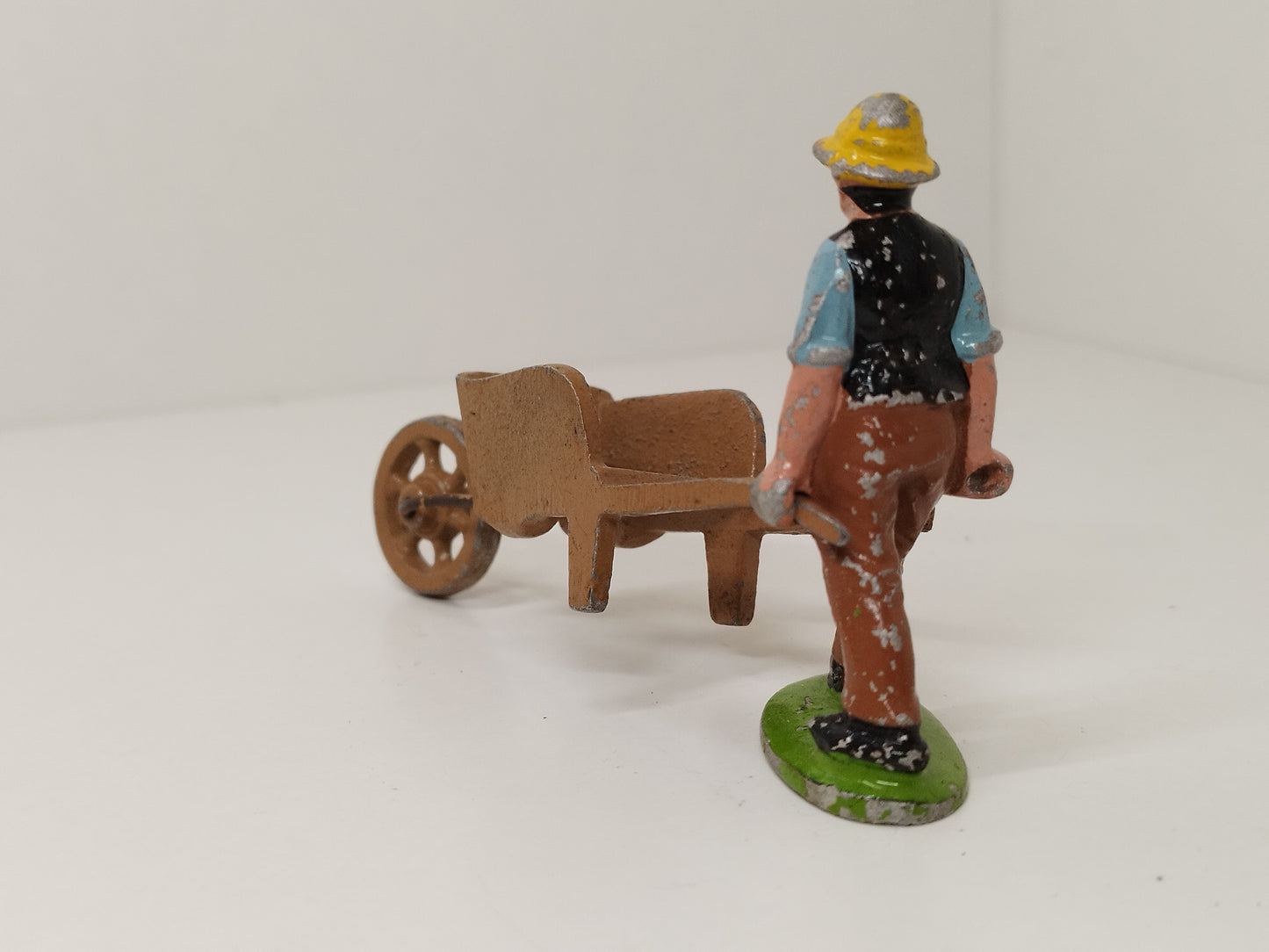 Quiralu Gardener/ Farmer with Wheelbarrow 1940's