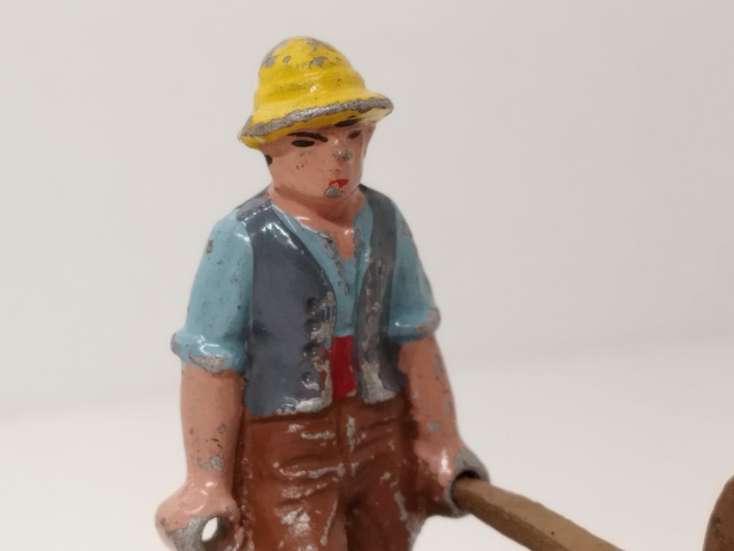 Quiralu Gardener/ Farmer with Wheelbarrow 1940's
