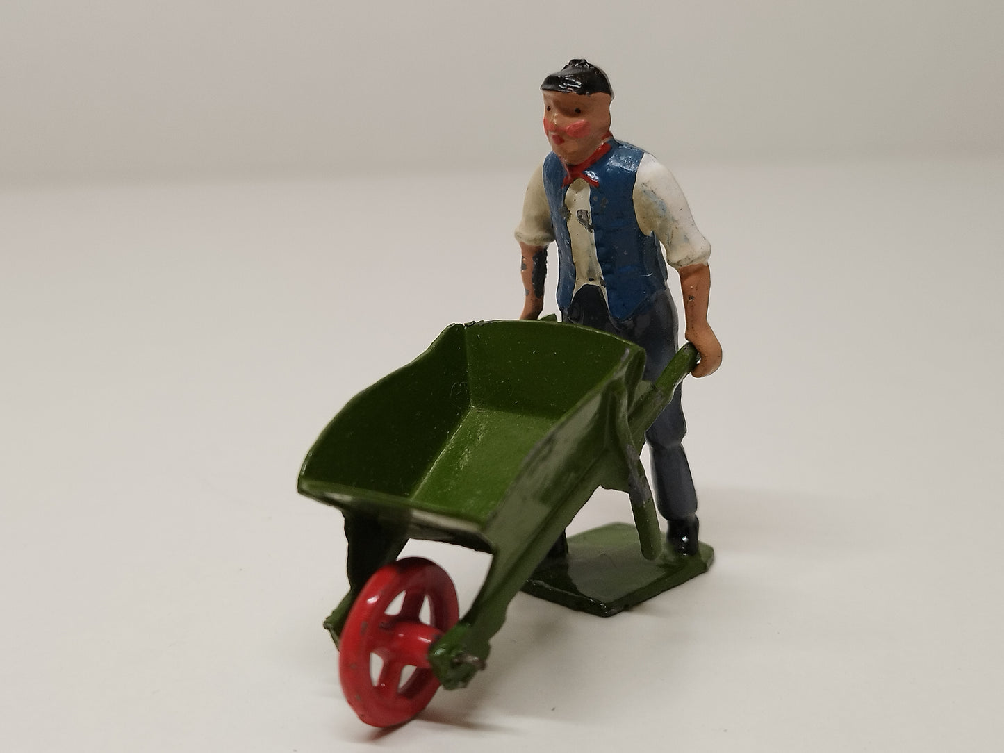 Britains Lead Home Farm Series Man with Wheelbarrow