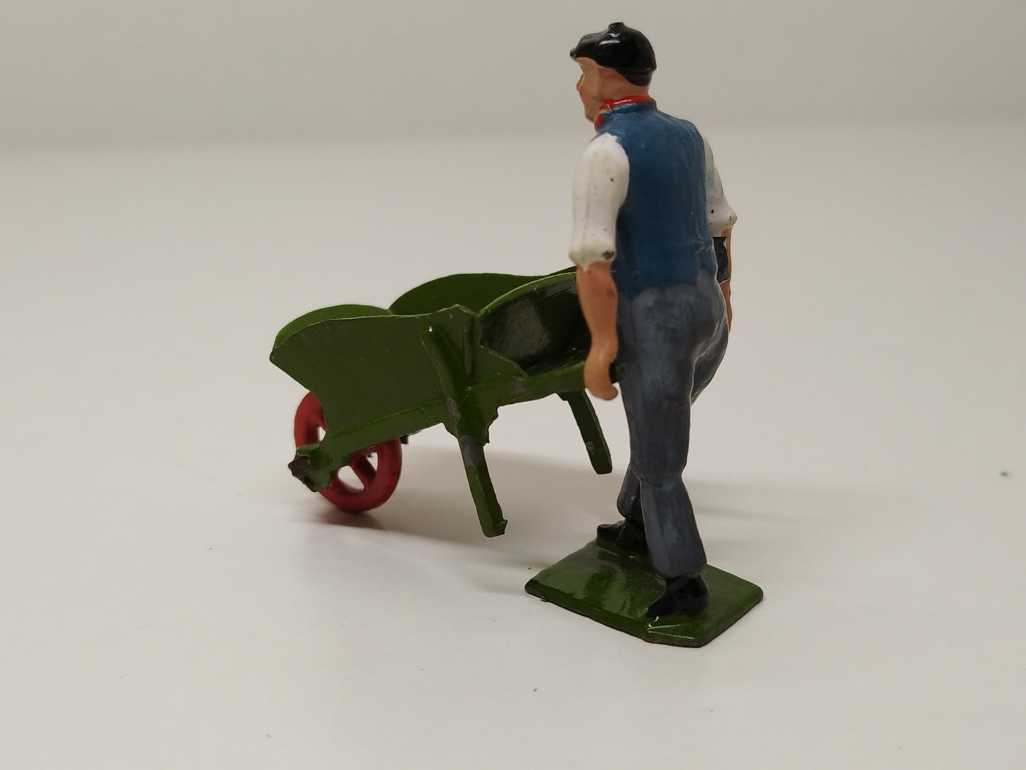 Britains Lead Home Farm Series Man with Wheelbarrow