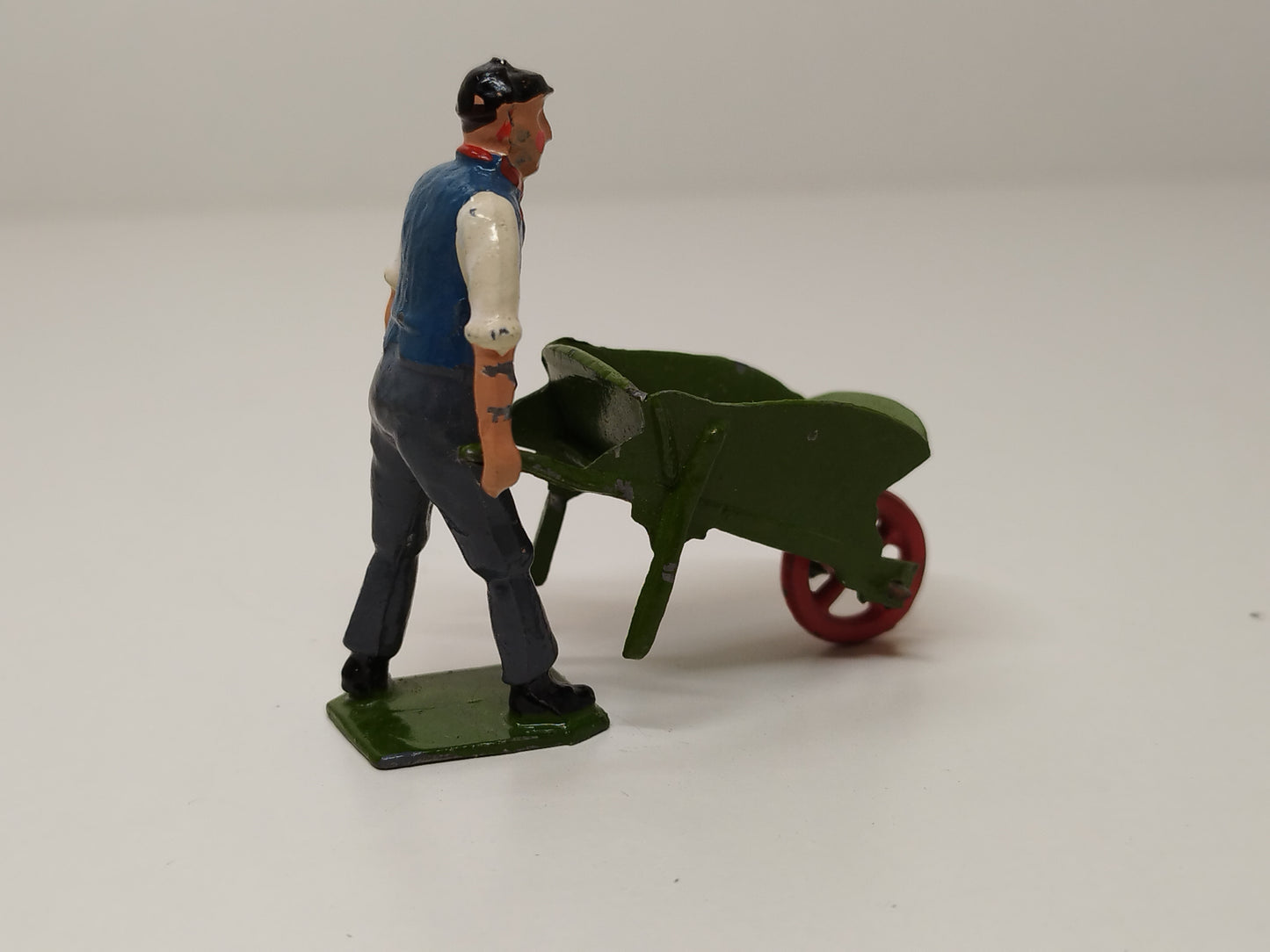 Britains Lead Home Farm Series Man with Wheelbarrow