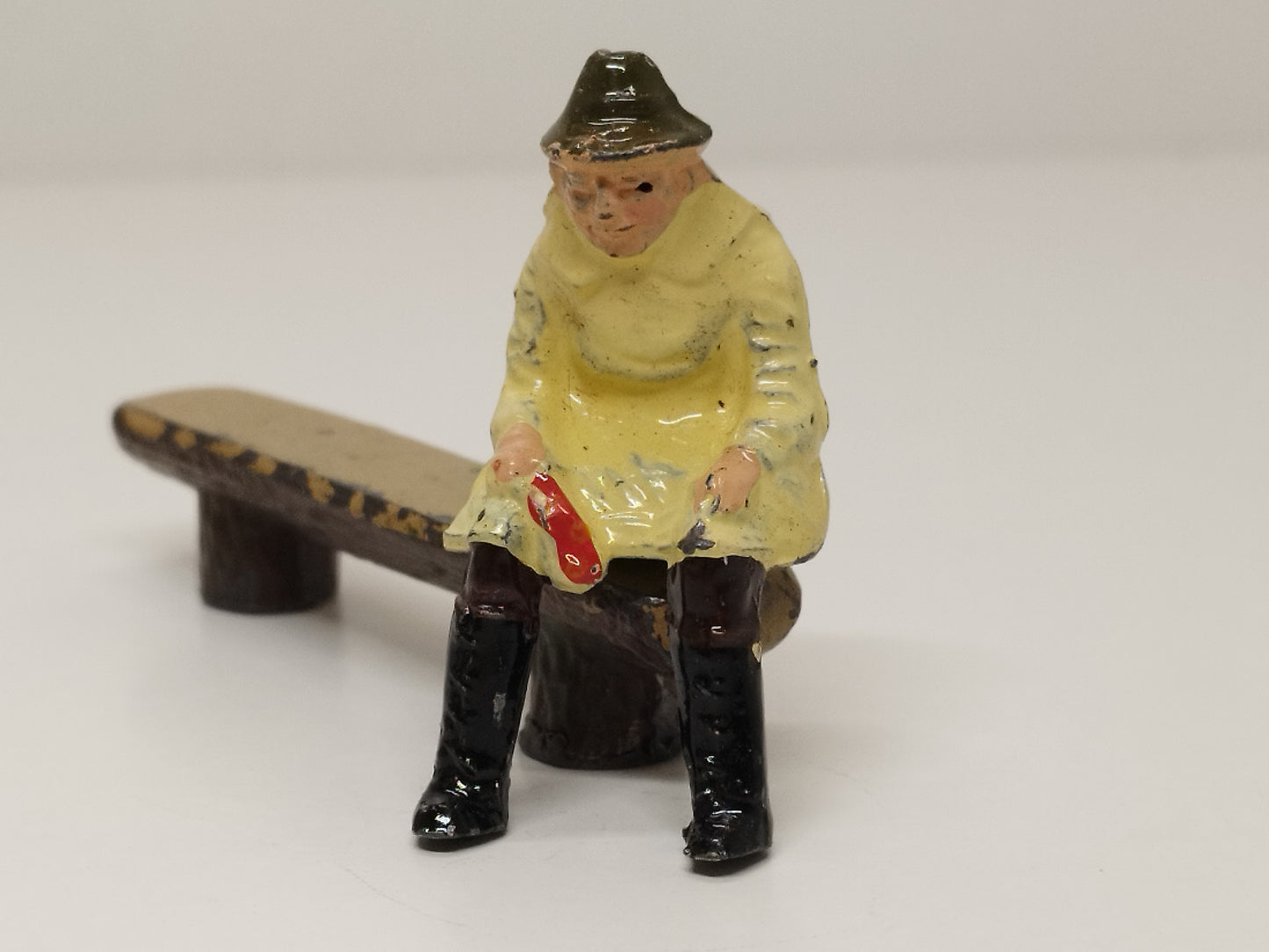 John Hill Company JoHillCo Pre War Lead "Sitting Drover" Figure