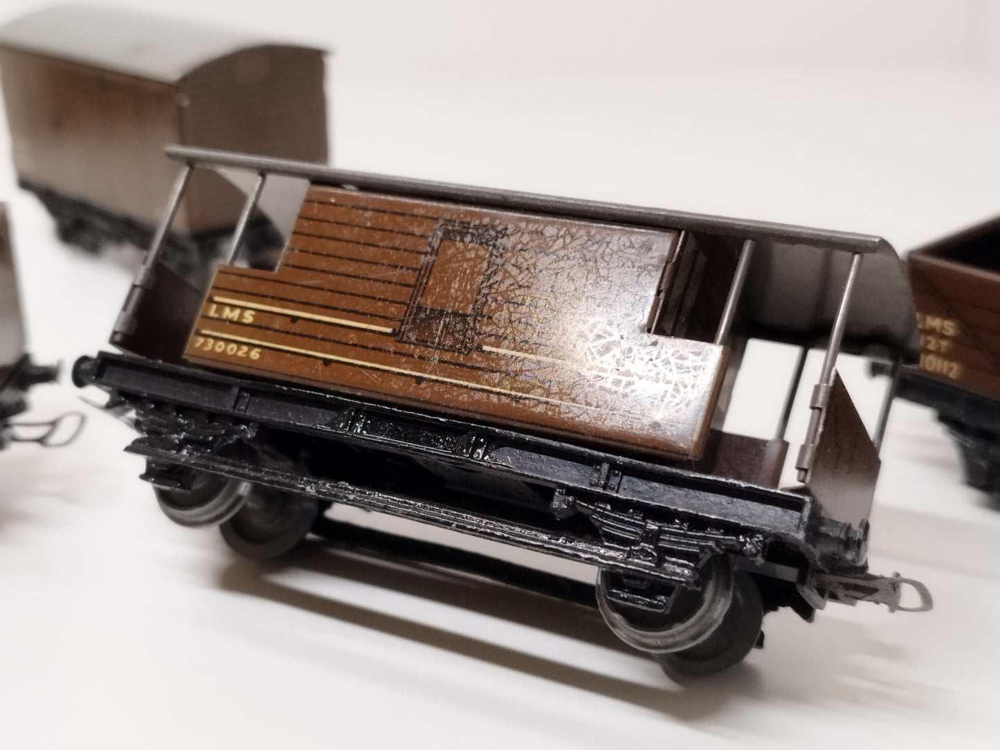 PreWar Hornby Dublo LMS Wagons and Brake Van Set - Rare