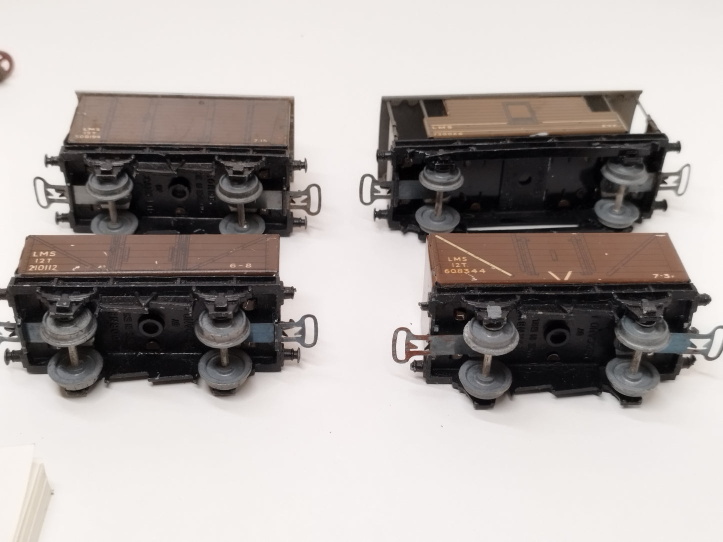 PreWar Hornby Dublo LMS Wagons and Brake Van Set - Rare