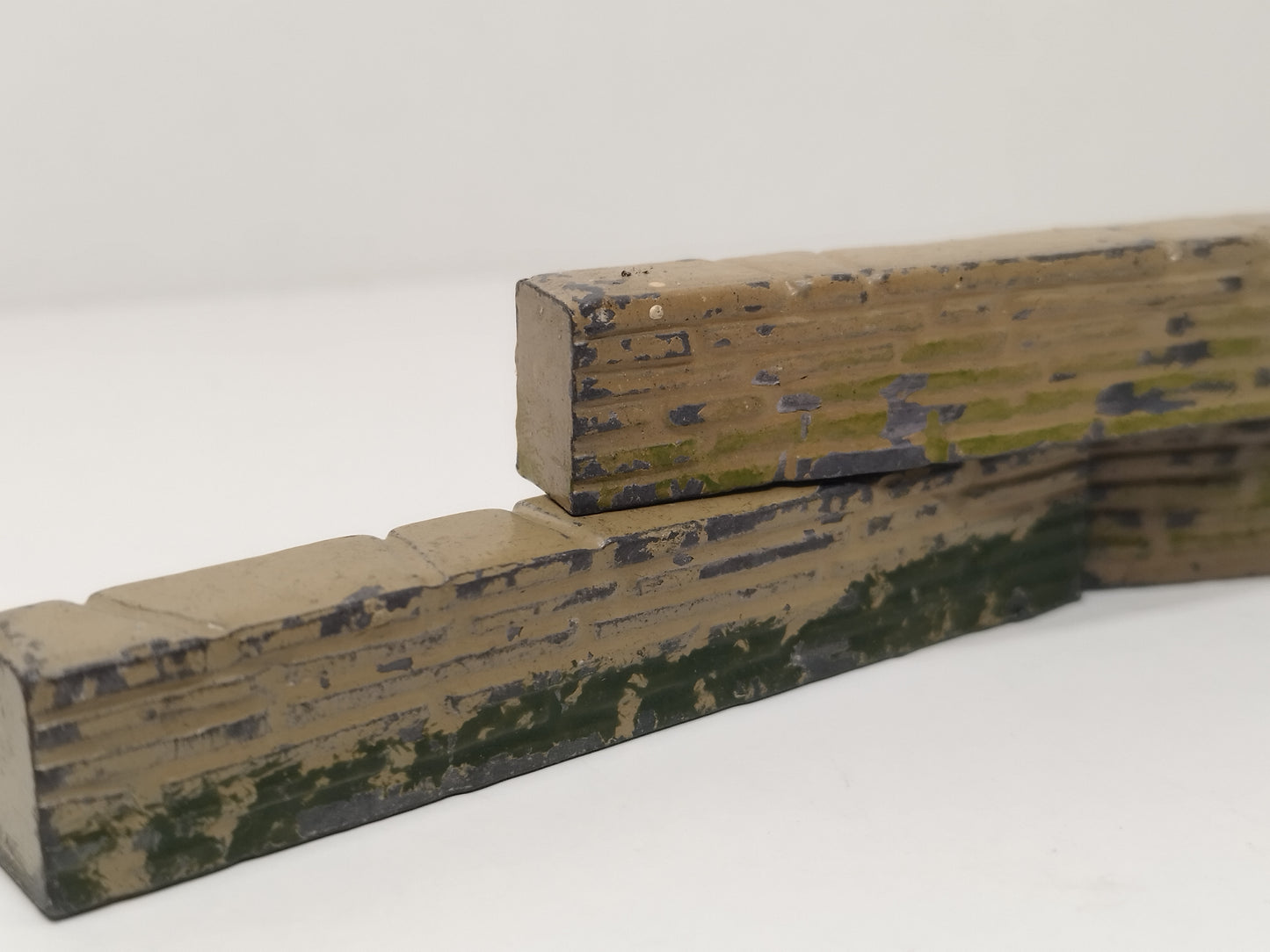Britains Pre-War Floral Garden Low Stone Wall Sections