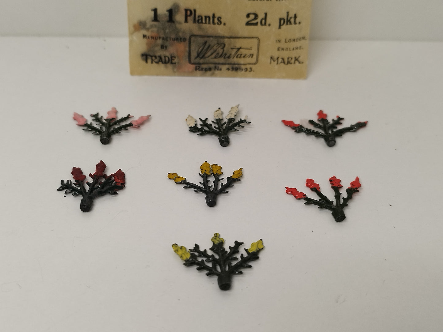 Britains Pre-War Floral Garden Wax Packet Flowers - Antirrhinum